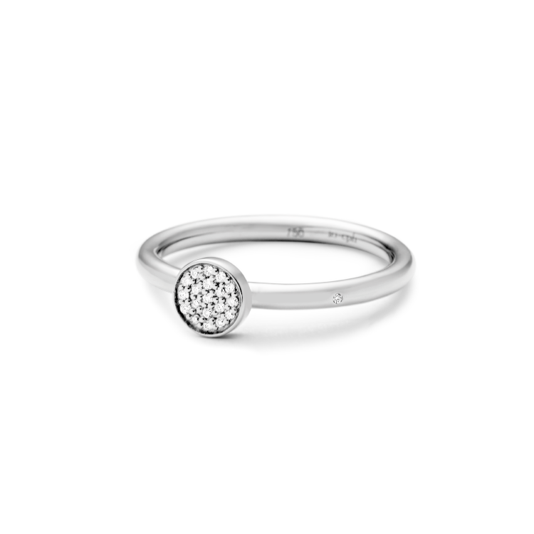 Rock Classic Diamantring S - 18kt Hvitt Gull