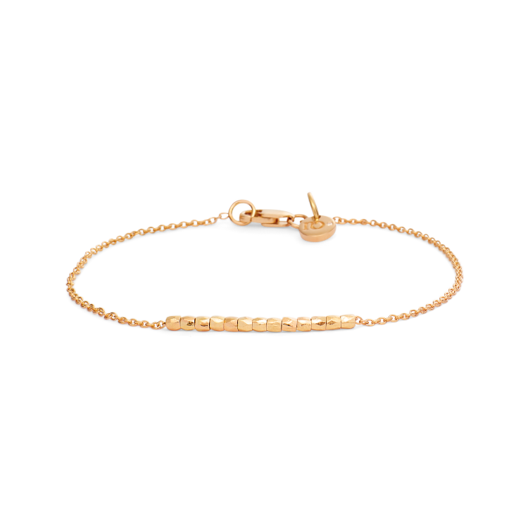 Rock Beads Me Bracelet - 18kt Yellow Gold