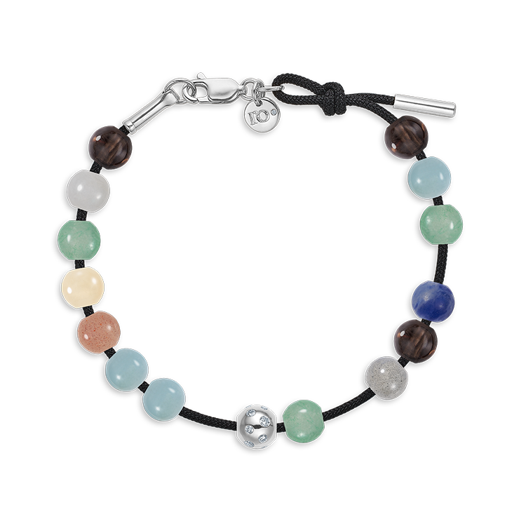 Inner Peace Diamond Sprinkle Bead - 18kt White Gold