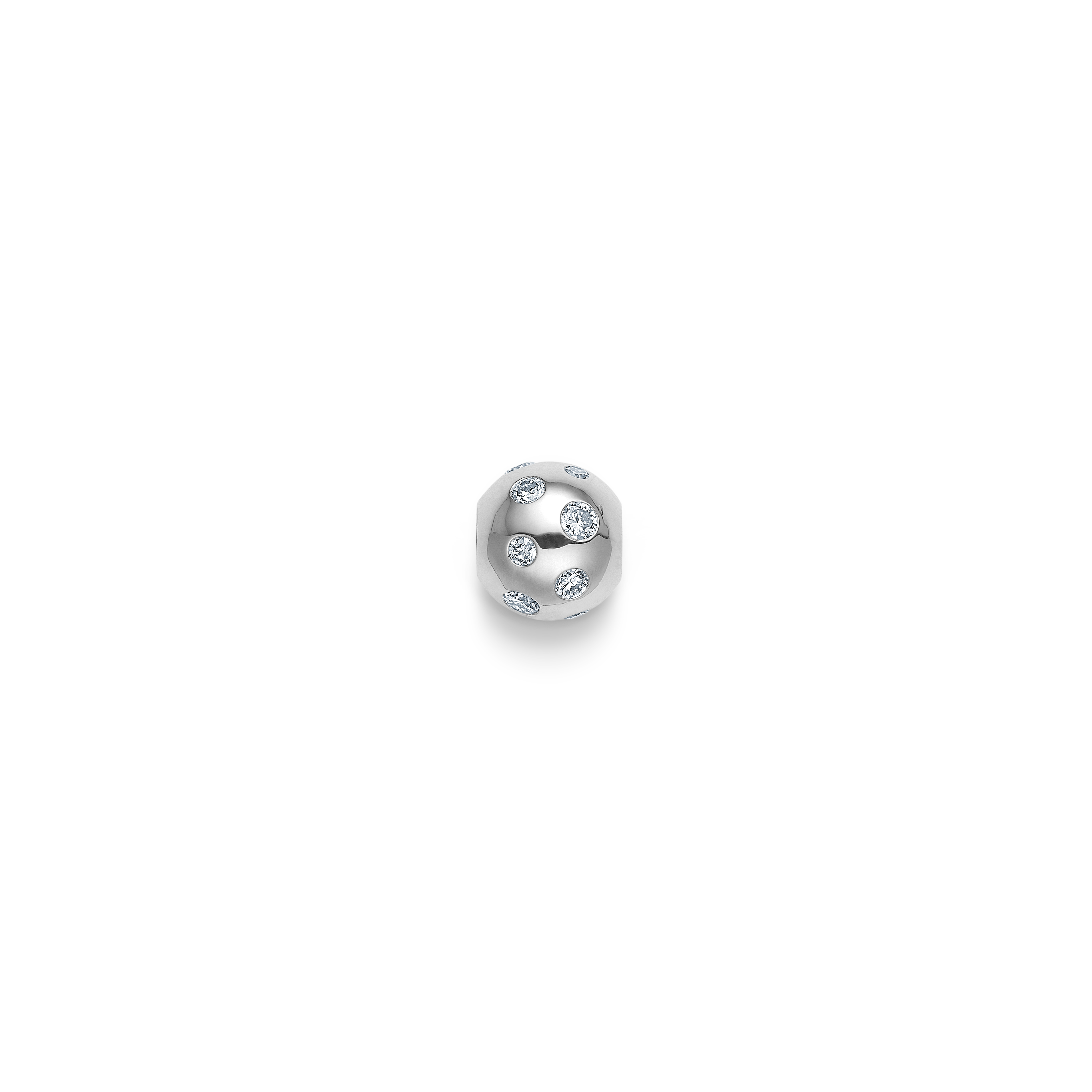 Inner Peace Diamond Sprinkle Bead - 18kt White Gold
