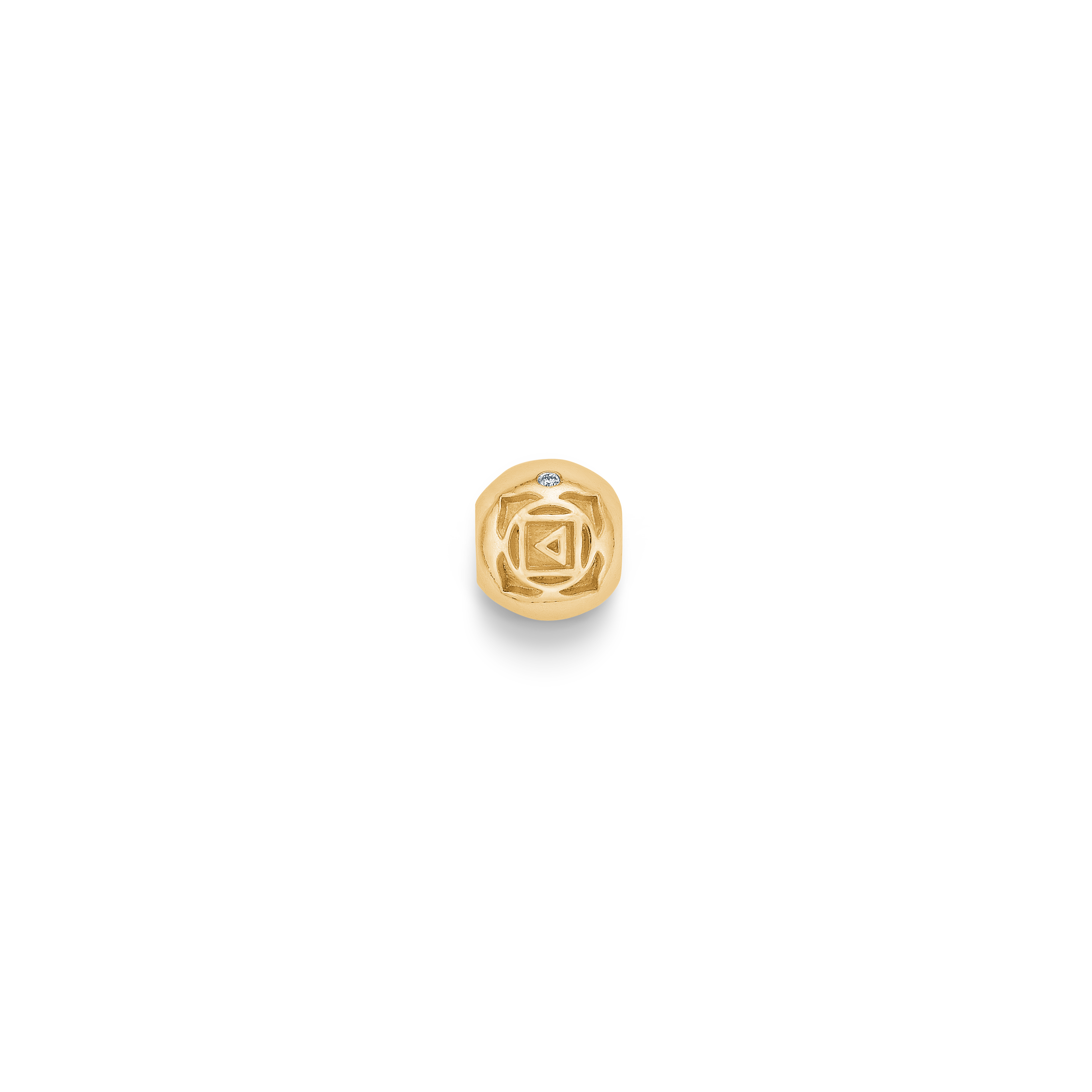 Inner Peace Root Chakra Bead - 18kt Yellow Gold