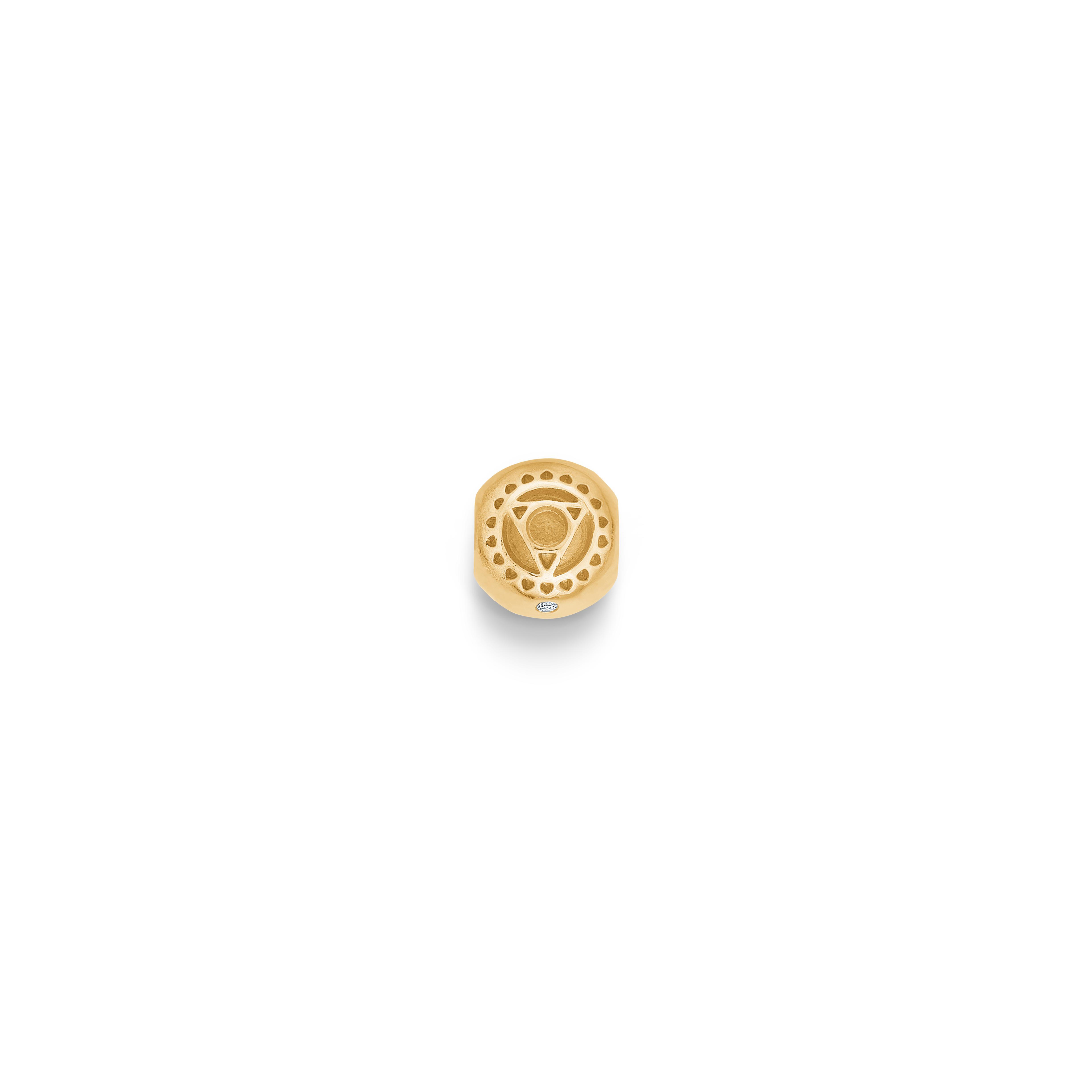 Inner Peace Throat Chakra Bead - 18kt Yellow Gold