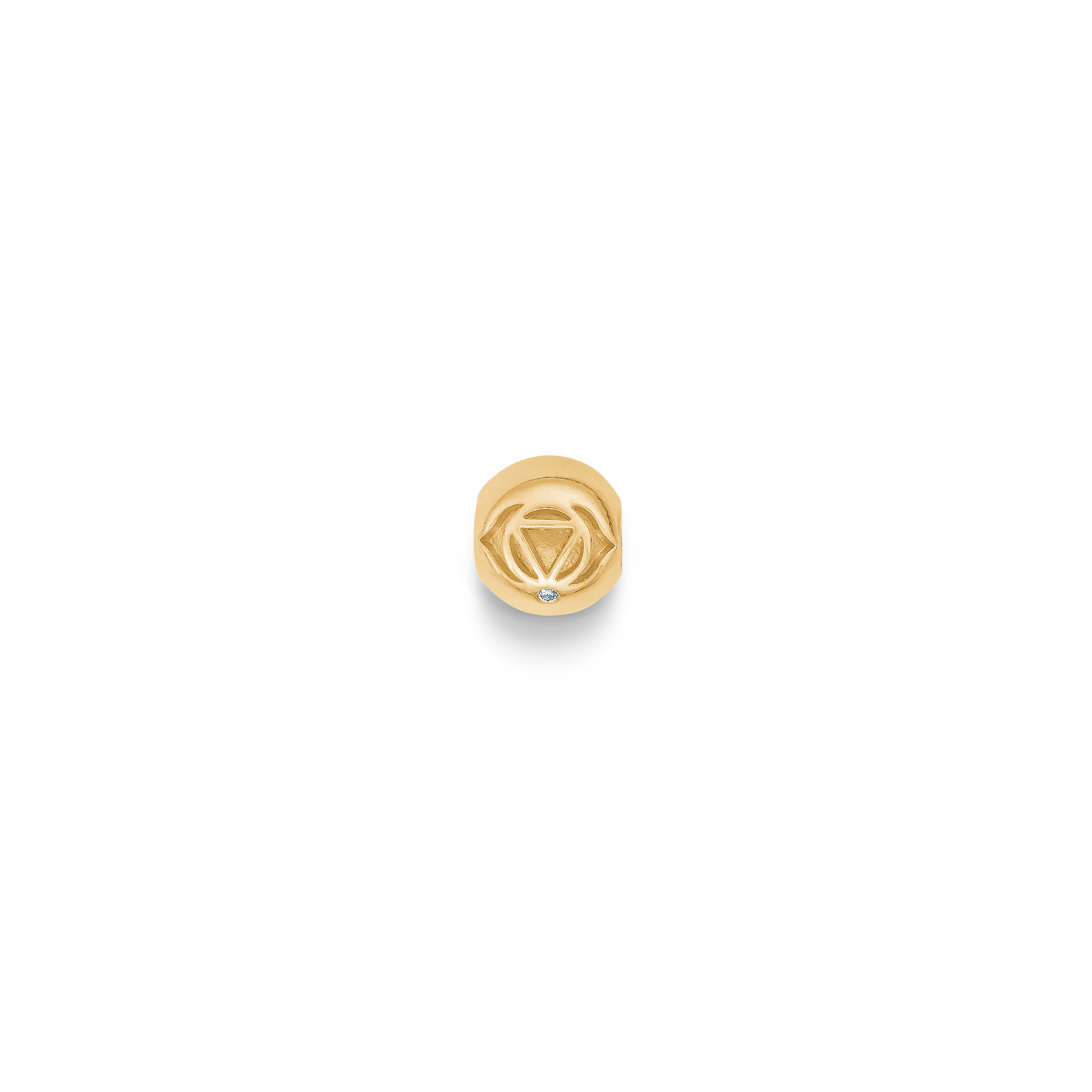 Inner Peace Third Eye Chakra Bead - 18kt Yellow Gold