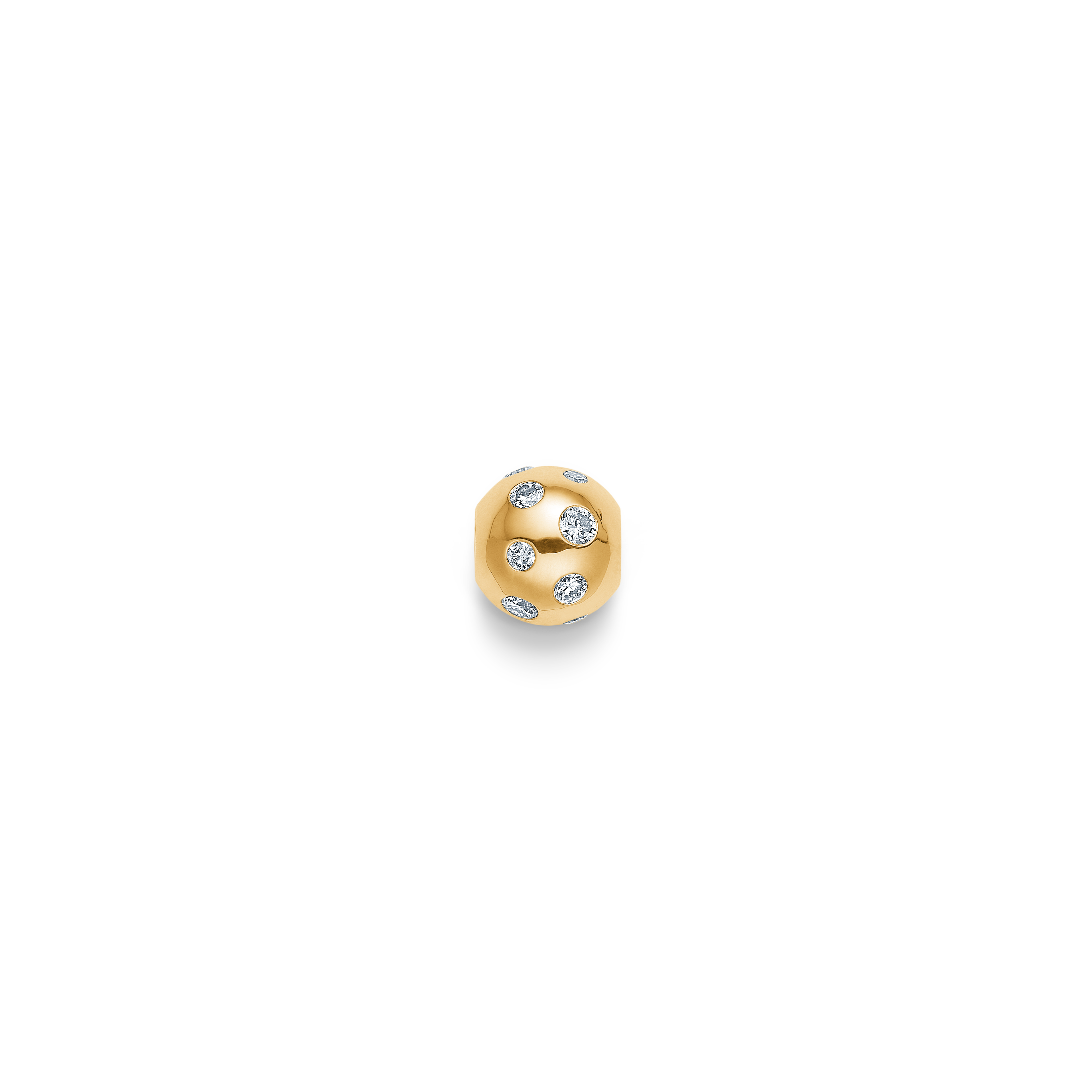 Inner Peace Diamond Sprinkle Bead - 18kt Yellow Gold