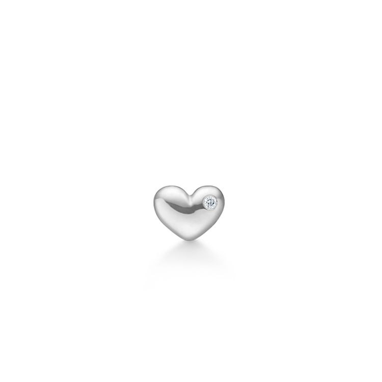 Symbols My Heart Øredobb - 18kt Hvitt gull