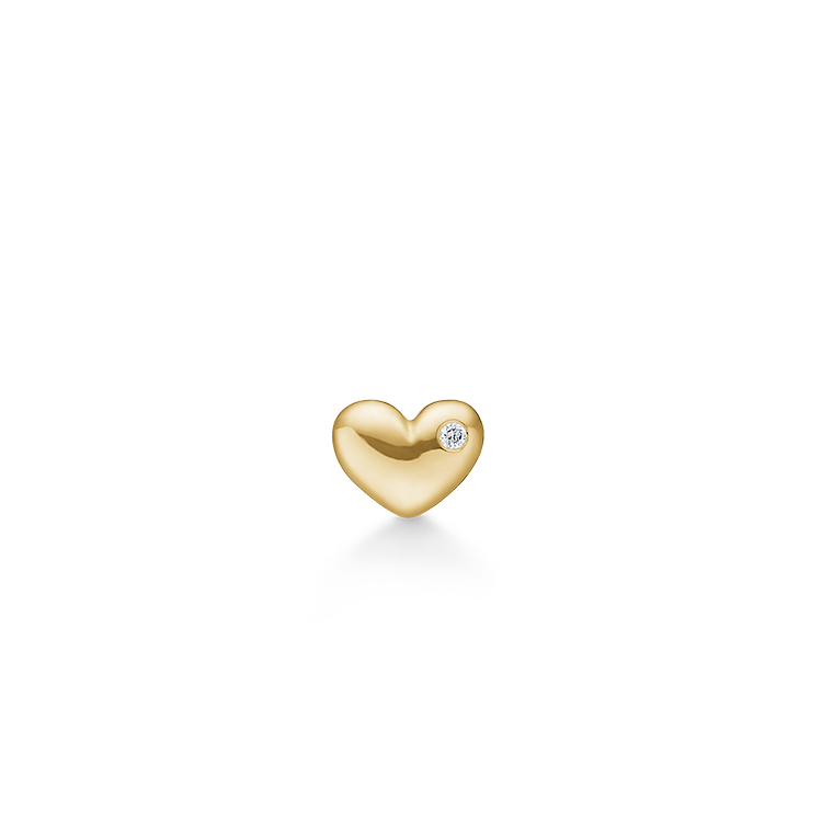 Symbols My Heart Øredobb - 18kt Gult gull