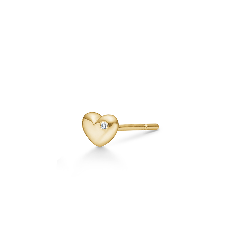 Symbols My Heart Øredobb - 18kt Gult gull