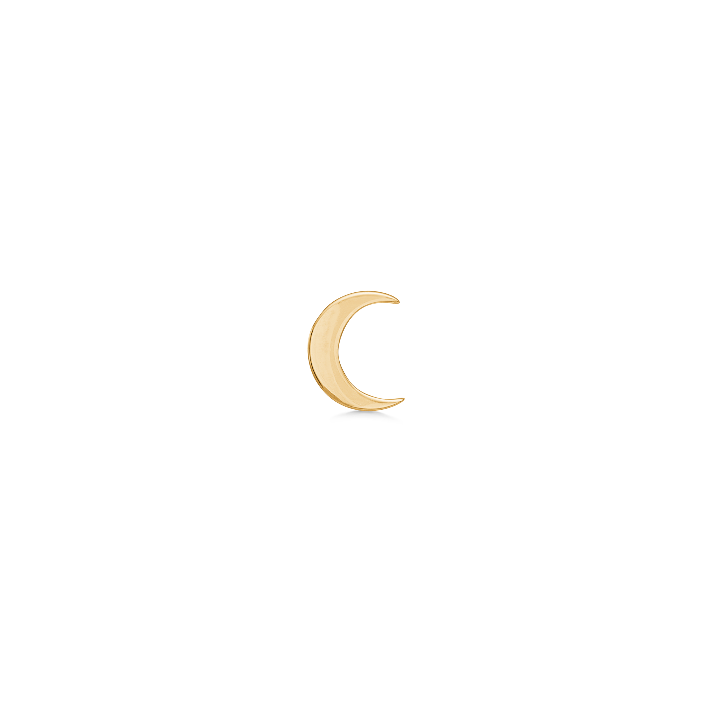 Symbols Half Moon øredobb - 18kt Gult Gull