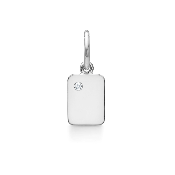 My Secret A Pendant - 18kt White Gold