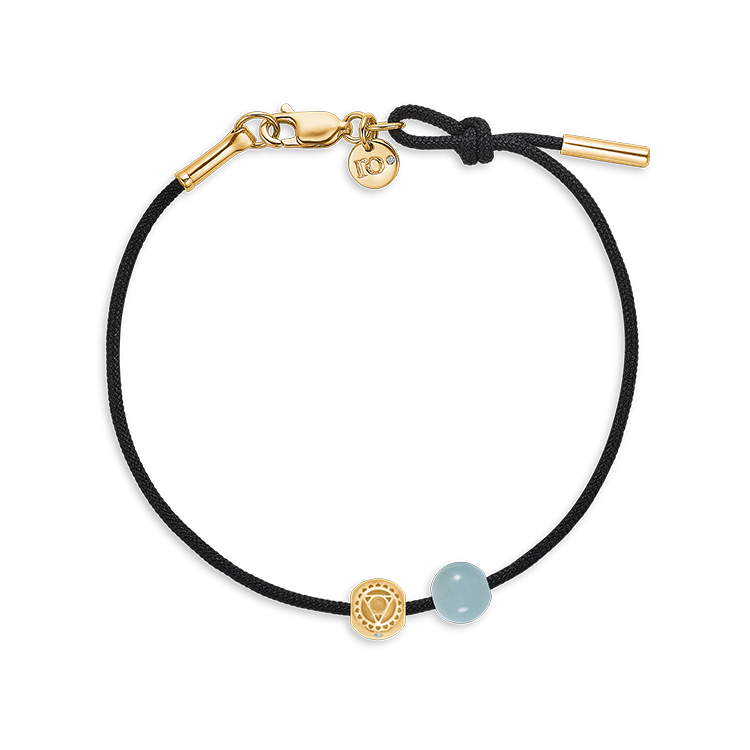 Inner Peace Throat Chakra Bead - 18kt Yellow Gold