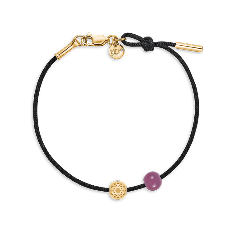 Inner Peace Heart Chakra Bead - 18kt Yellow Gold