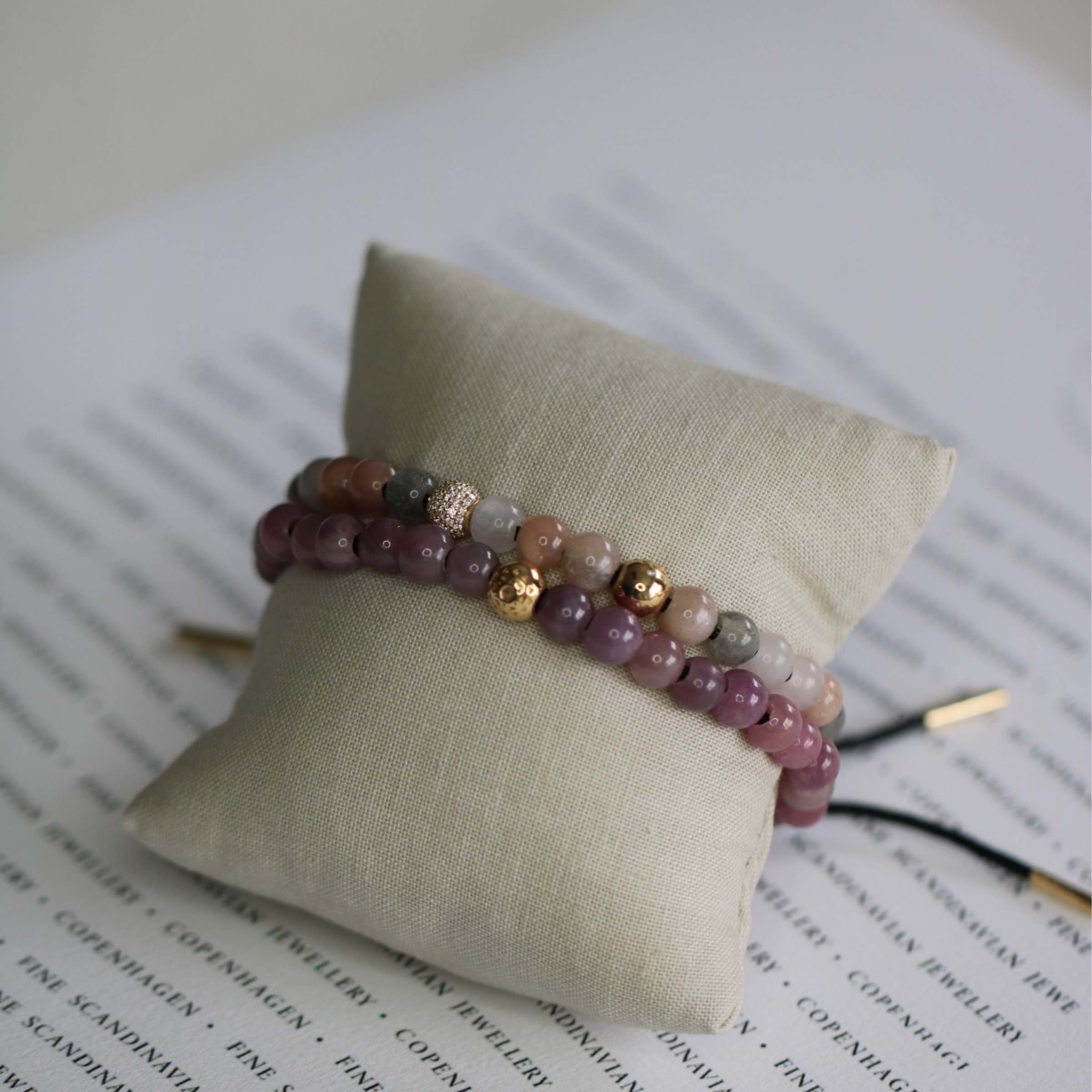 Inner Peace Hjertechakra Diamant armbånd – 18kt Gult Gull