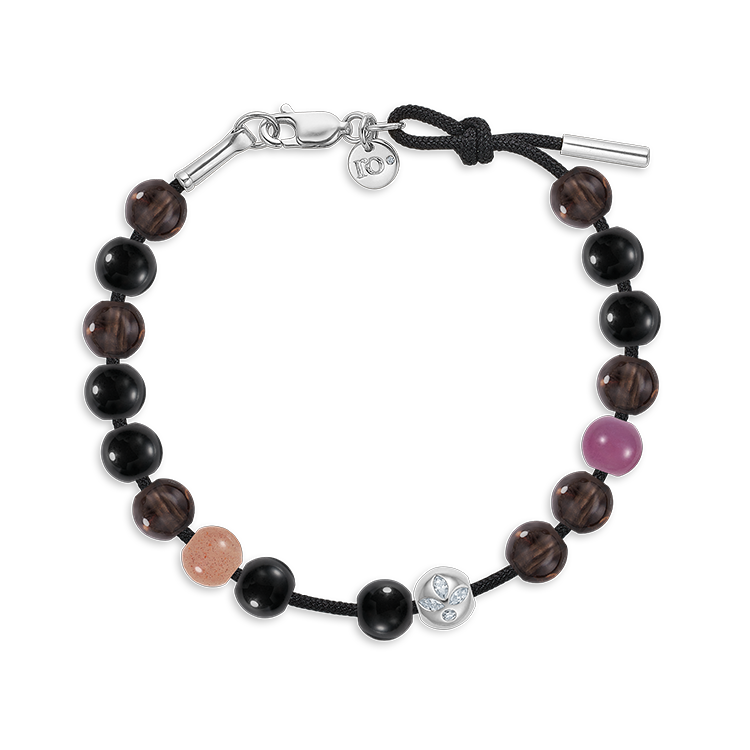 Inner Peace Diamond Lotus Bead - 18kt White Gold