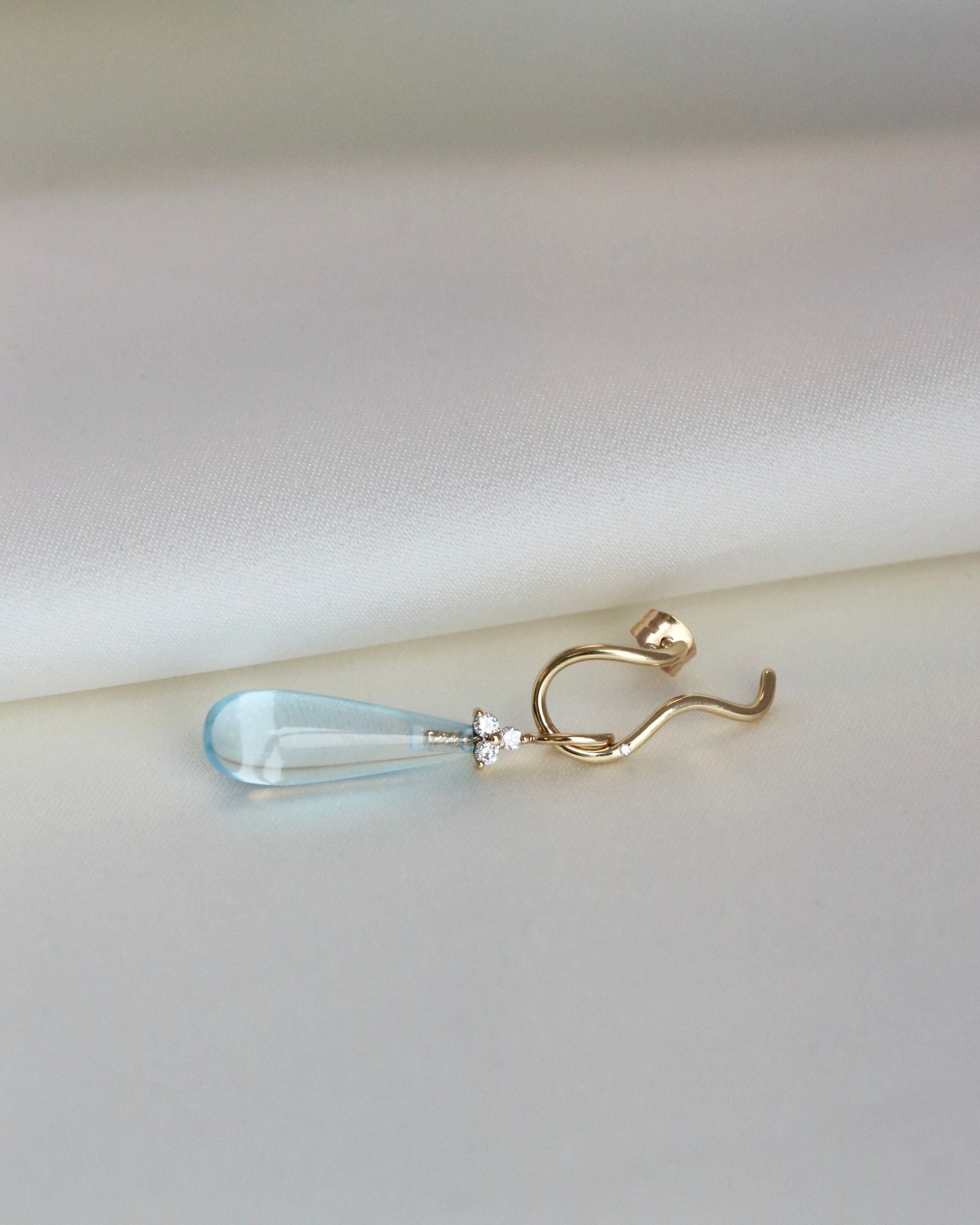 Fryd Sky Blue Pendant - 18kt Yellow Gold
