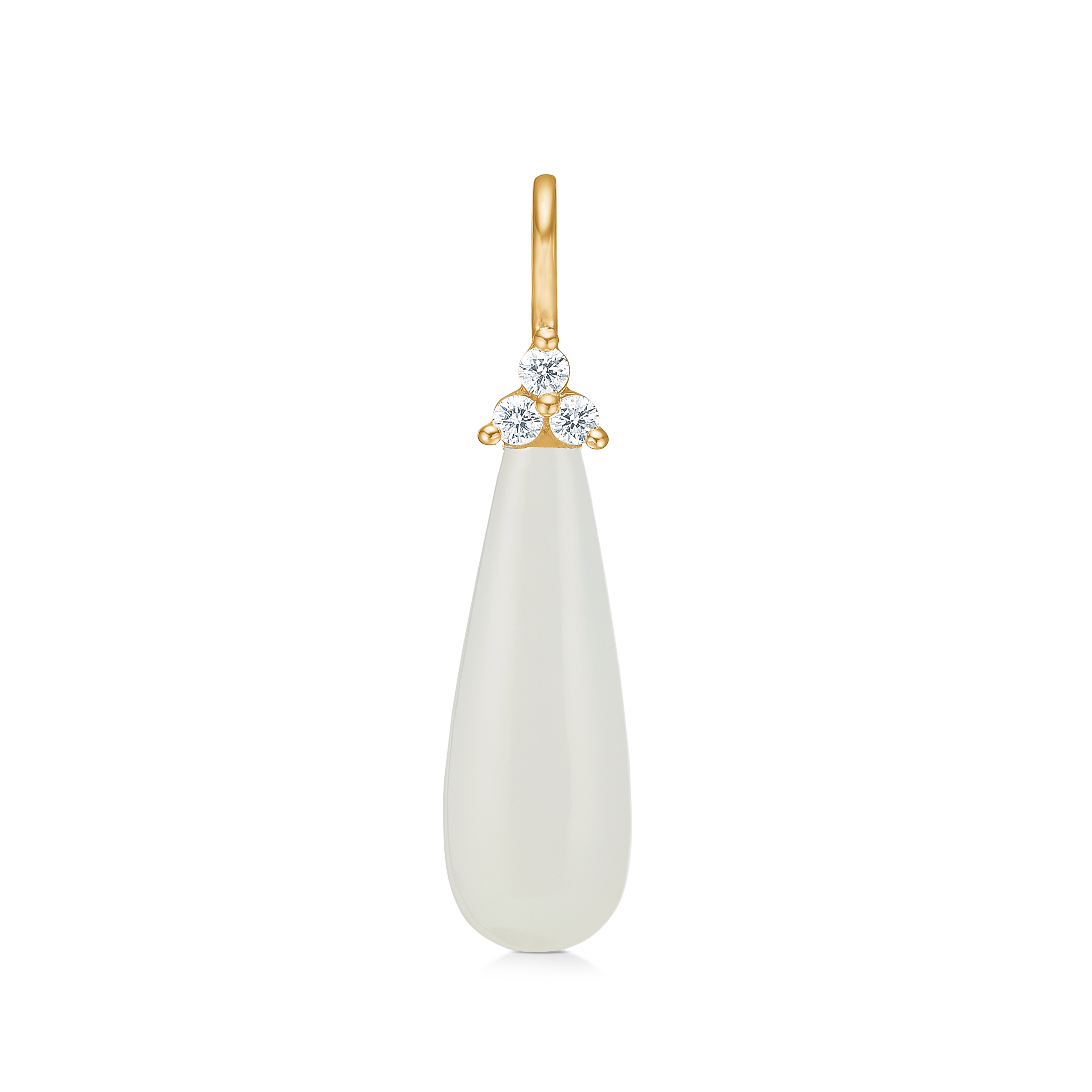 Fryd White Pendant - 18kt Yellow Gold