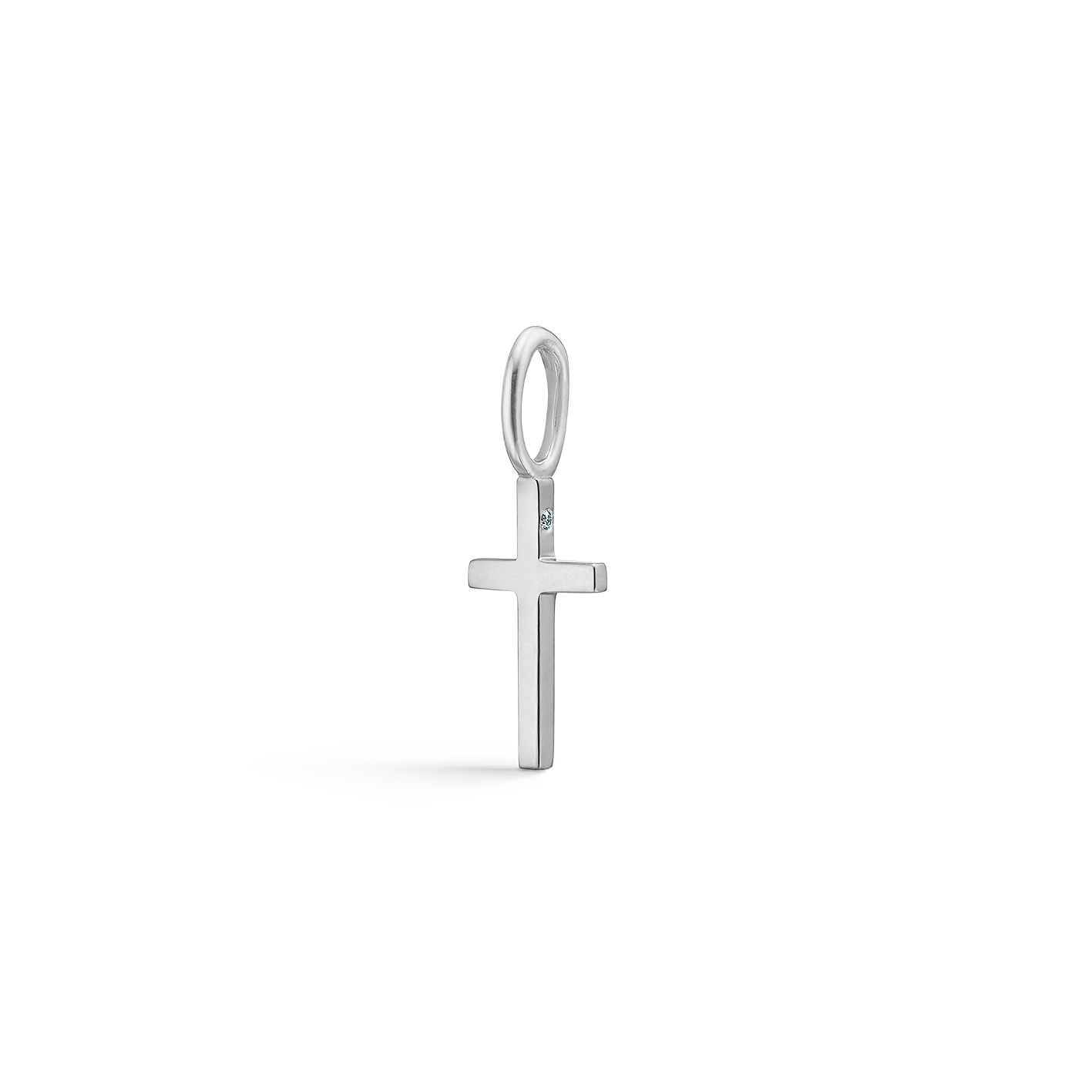Symbols Kors Anheng - 18kt Hvitt Gull