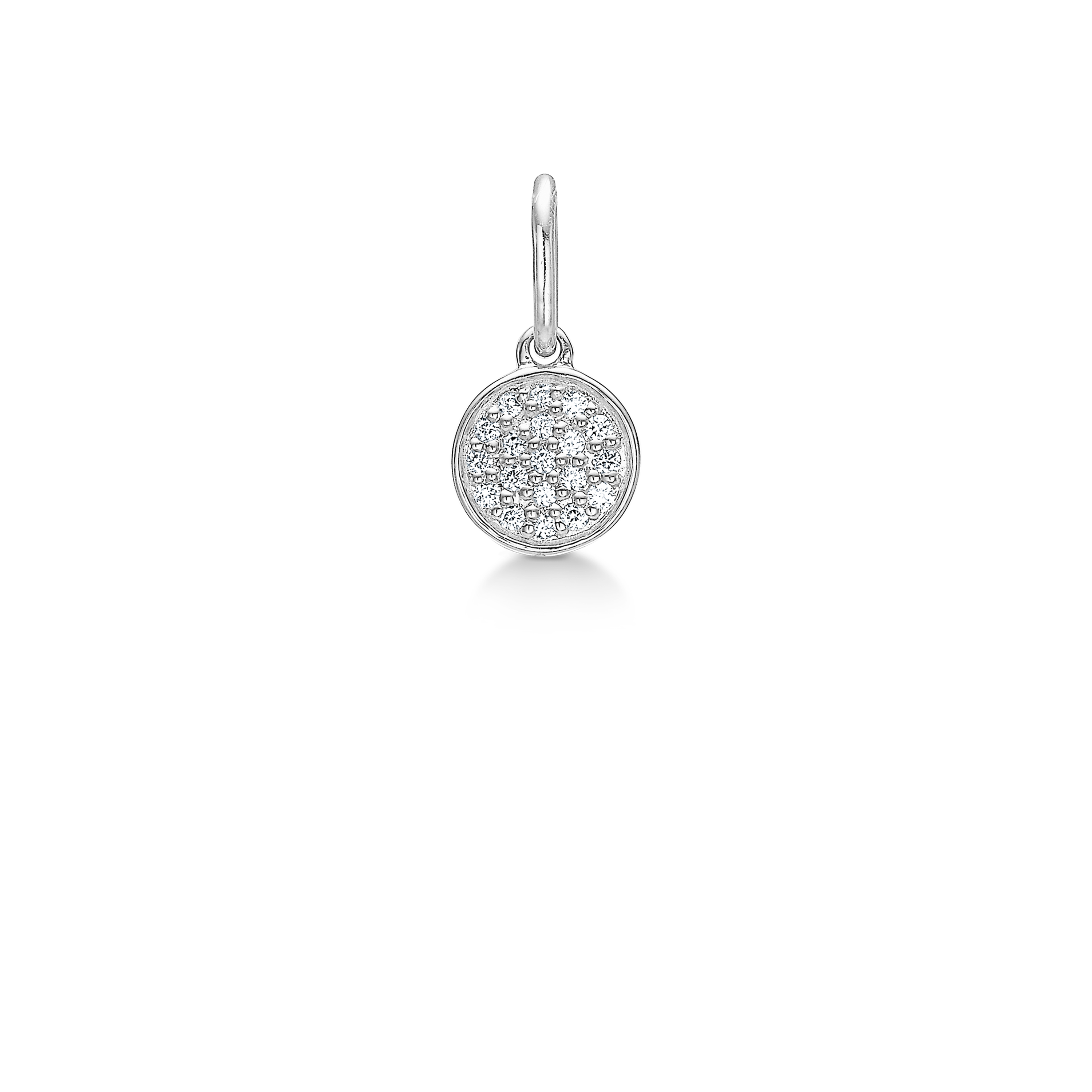 Rock Classic Diamant Anheng S - 18kt Hvitt Gull