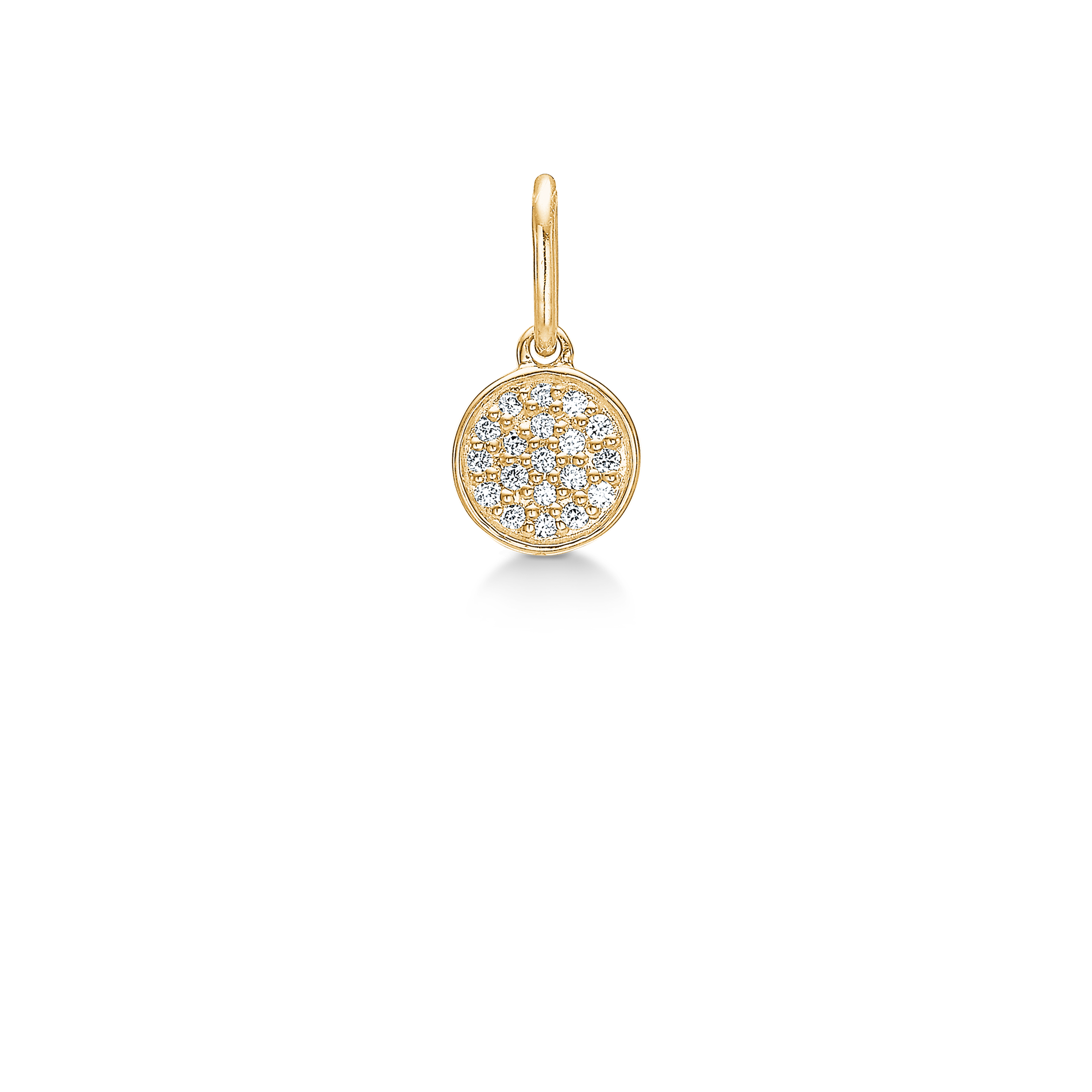 Rock Diamant Anheng S - 18kt Gult Gull