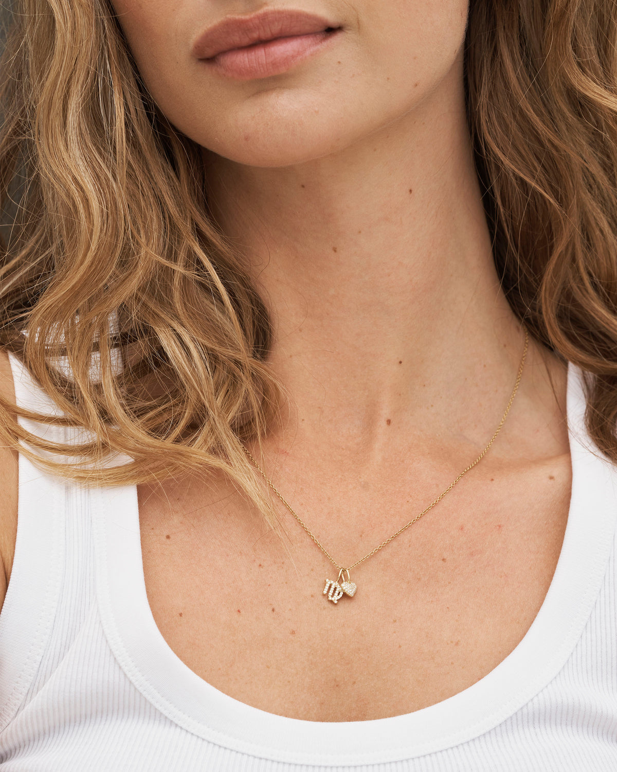 My Virgo Diamond Pendant - 18kt Yellow Gold