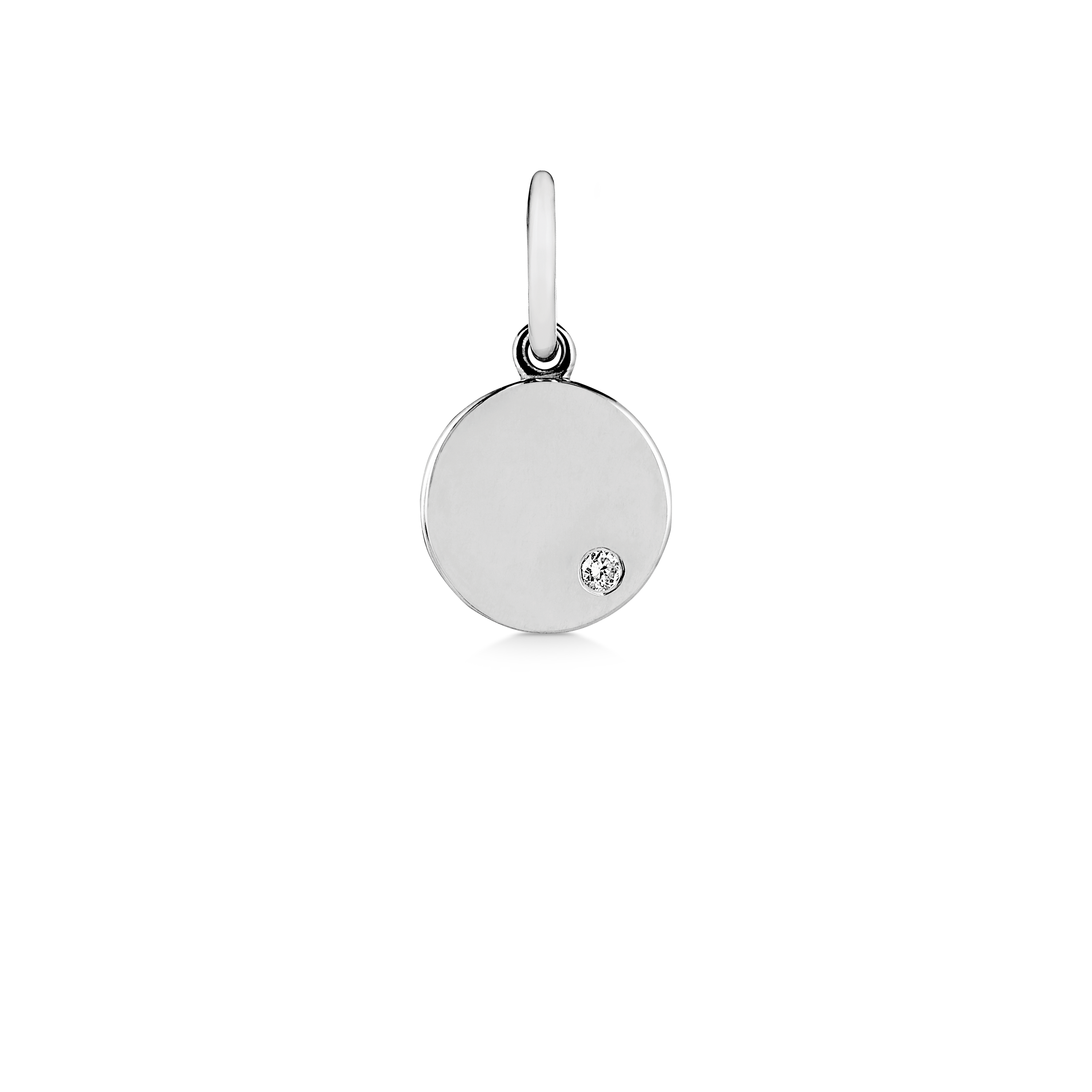 Signet Anheng - 18kt Hvitt Gull