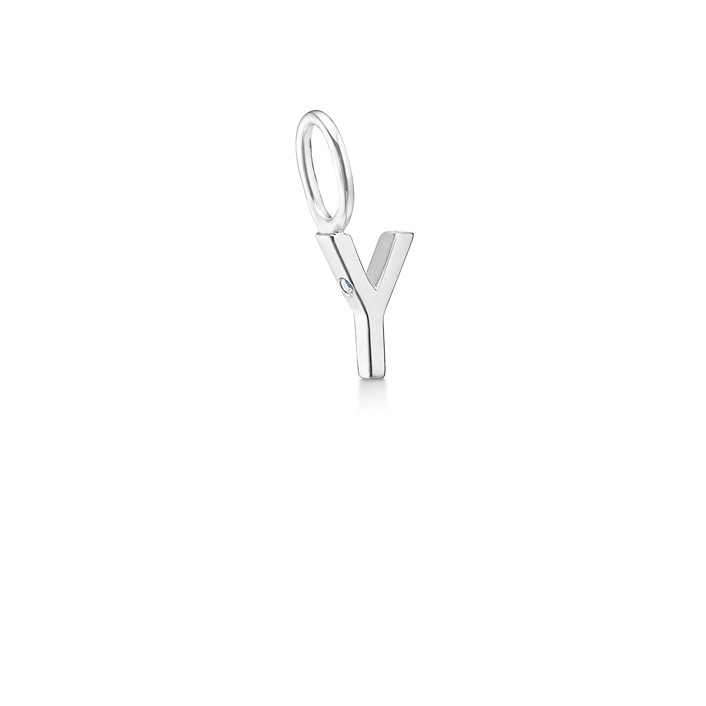 My Y Pendant - 18kt White Gold