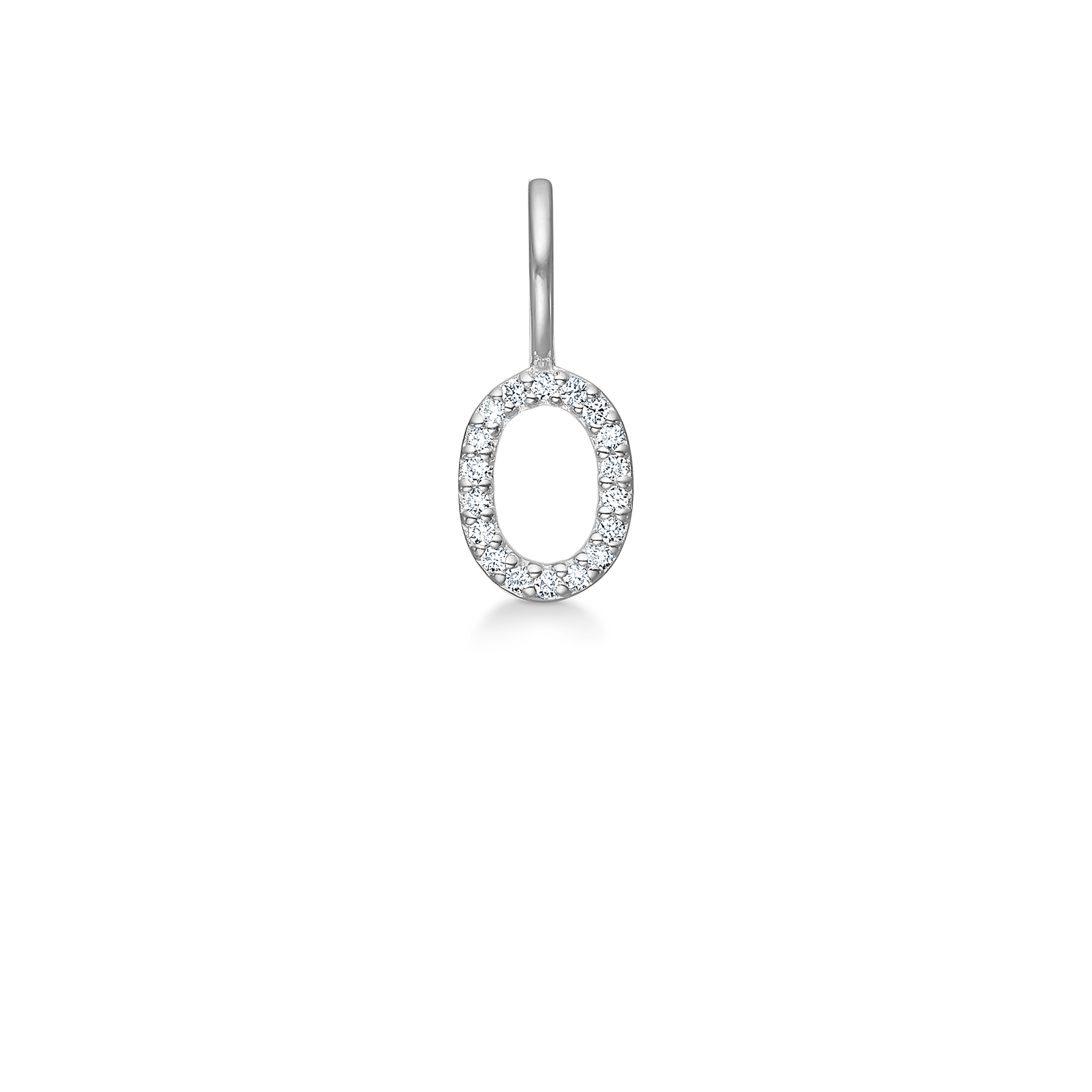 My O Diamond Pendant - 18kt White Gold