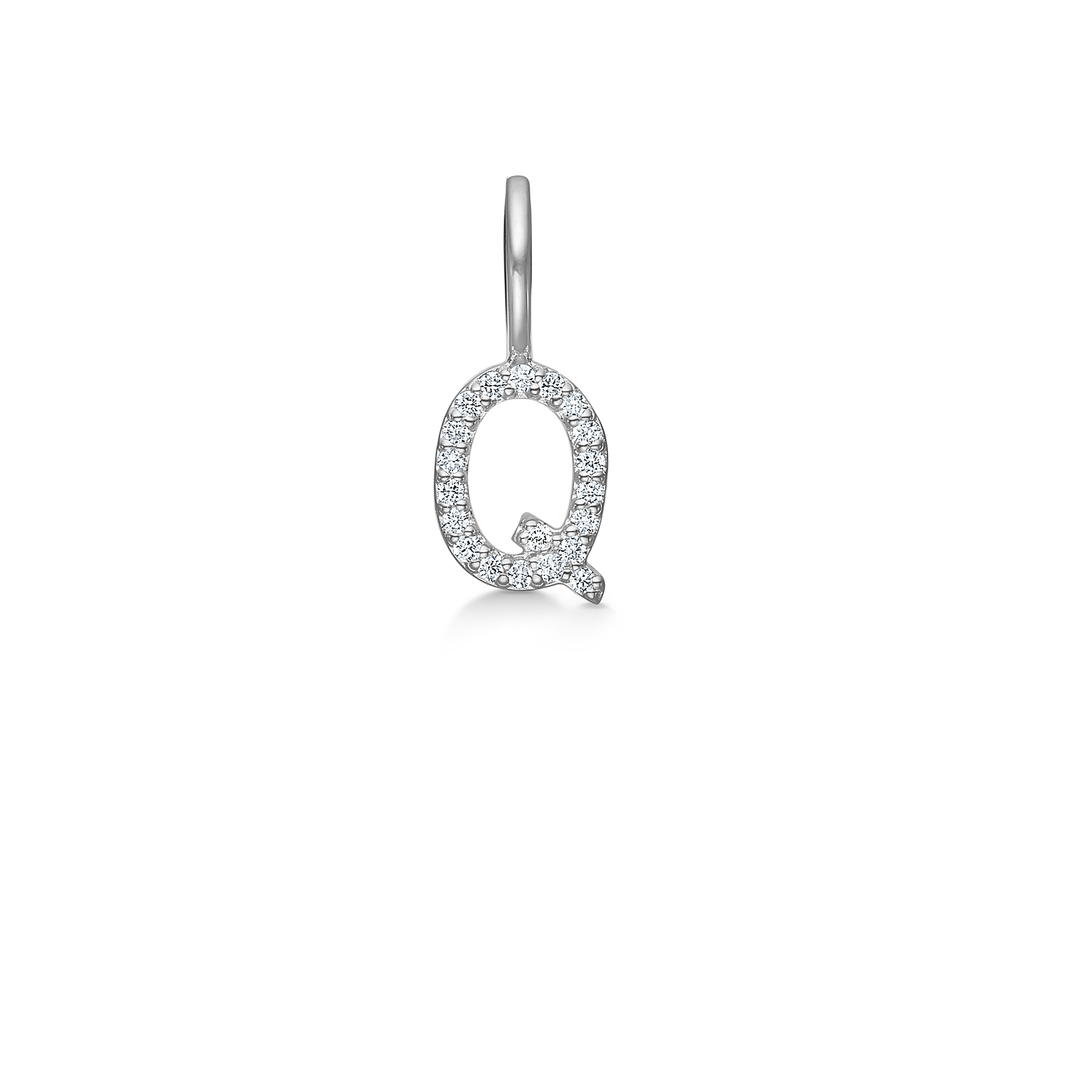 My Q Diamond Pendant - 18kt White Gold