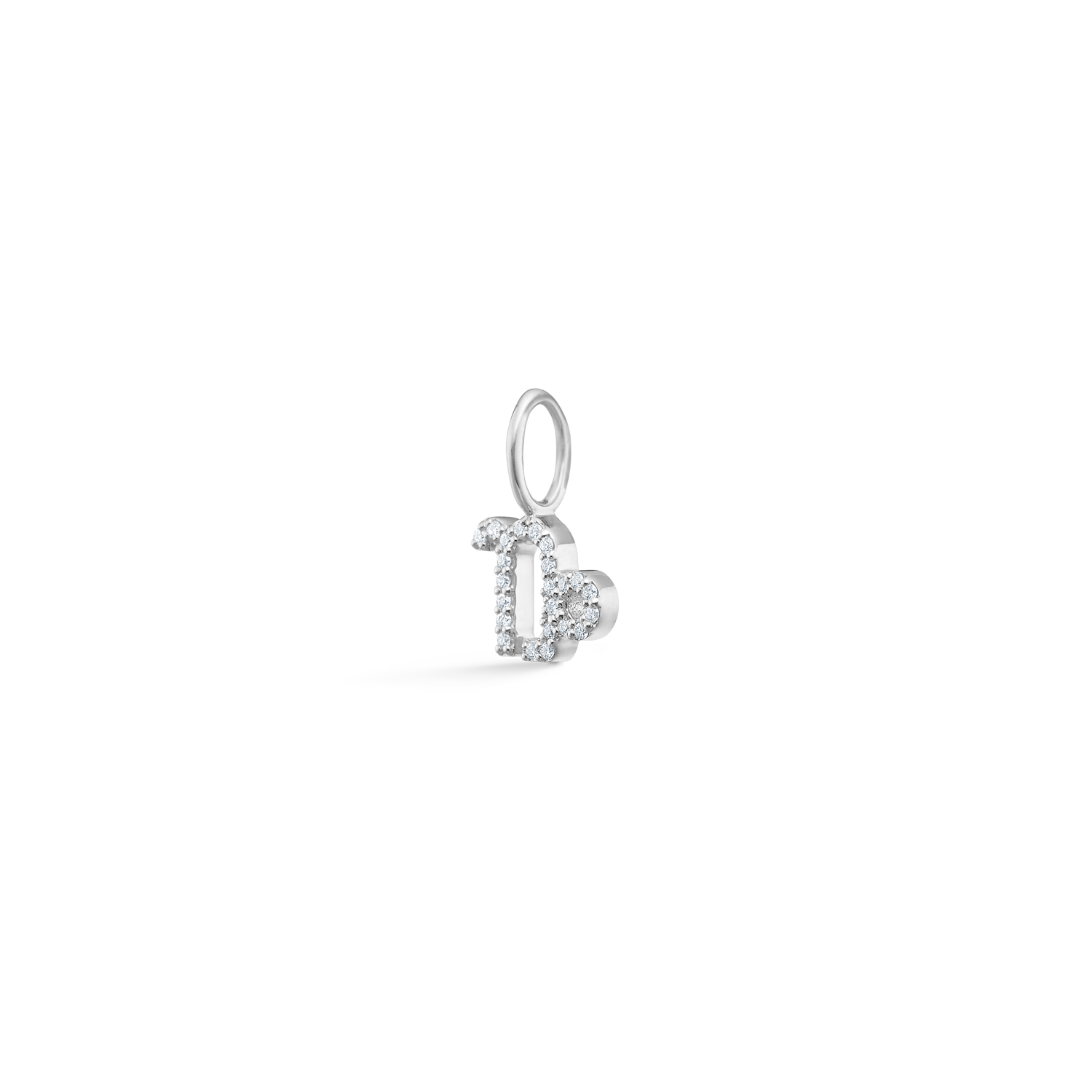 My Capricorn Diamond Pendant - 18kt White Gold