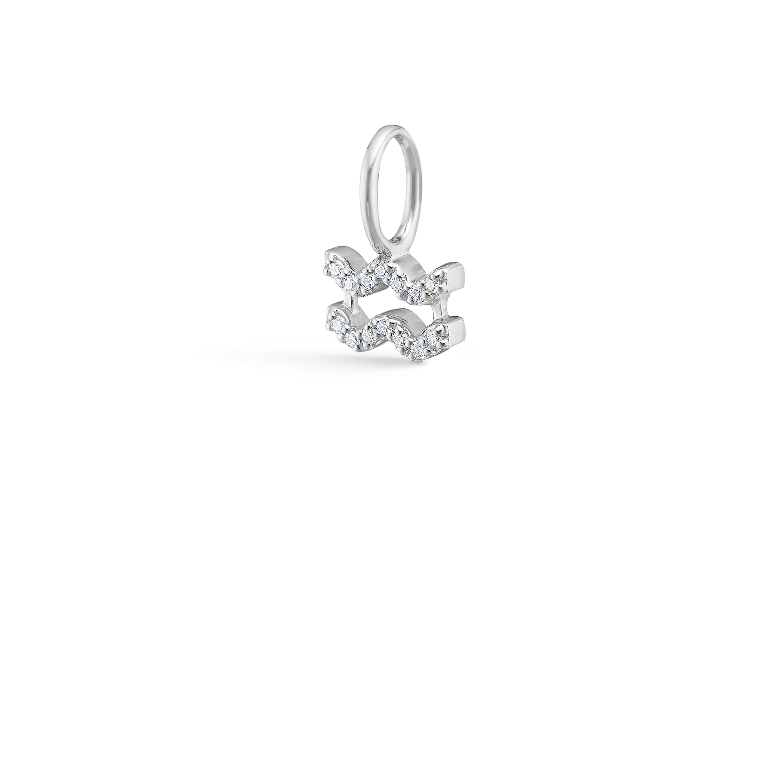 My Aquarius Diamond Pendant - 18kt White Gold