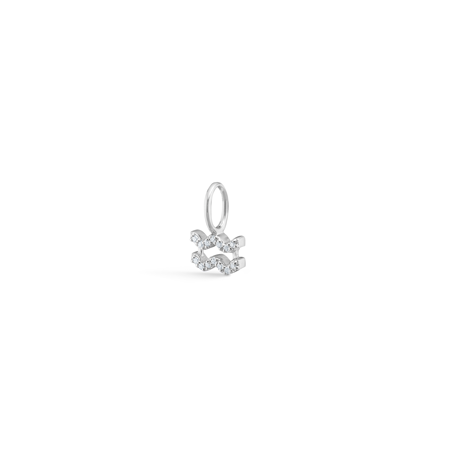 My Aquarius Diamond Pendant - 18kt White Gold