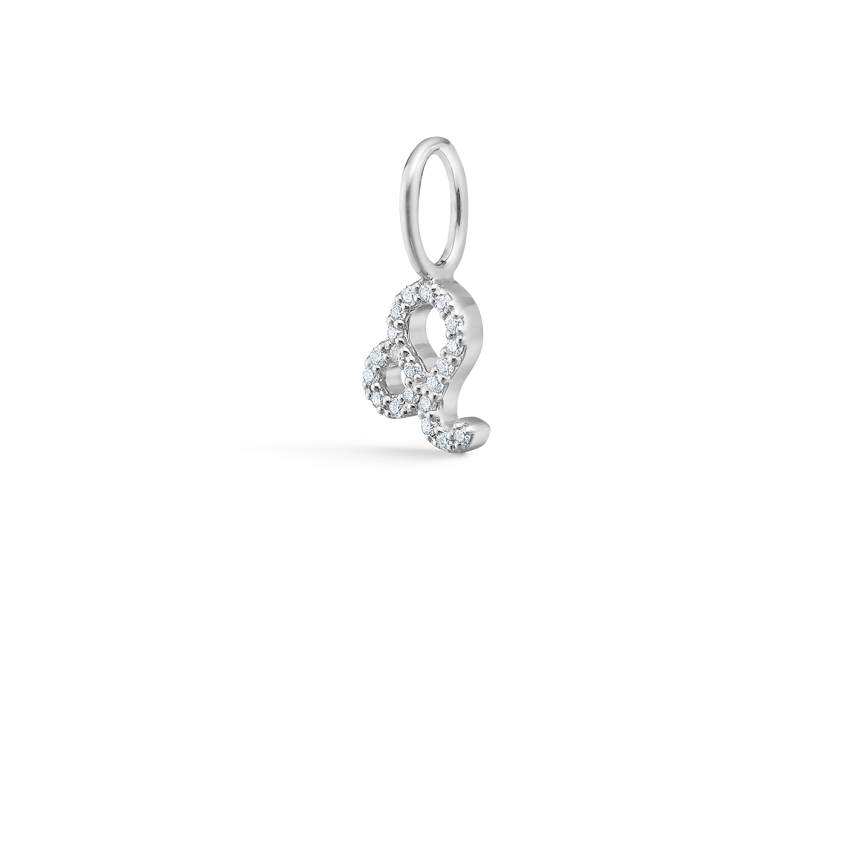 My Leo Diamond Pendant - 18kt White Gold