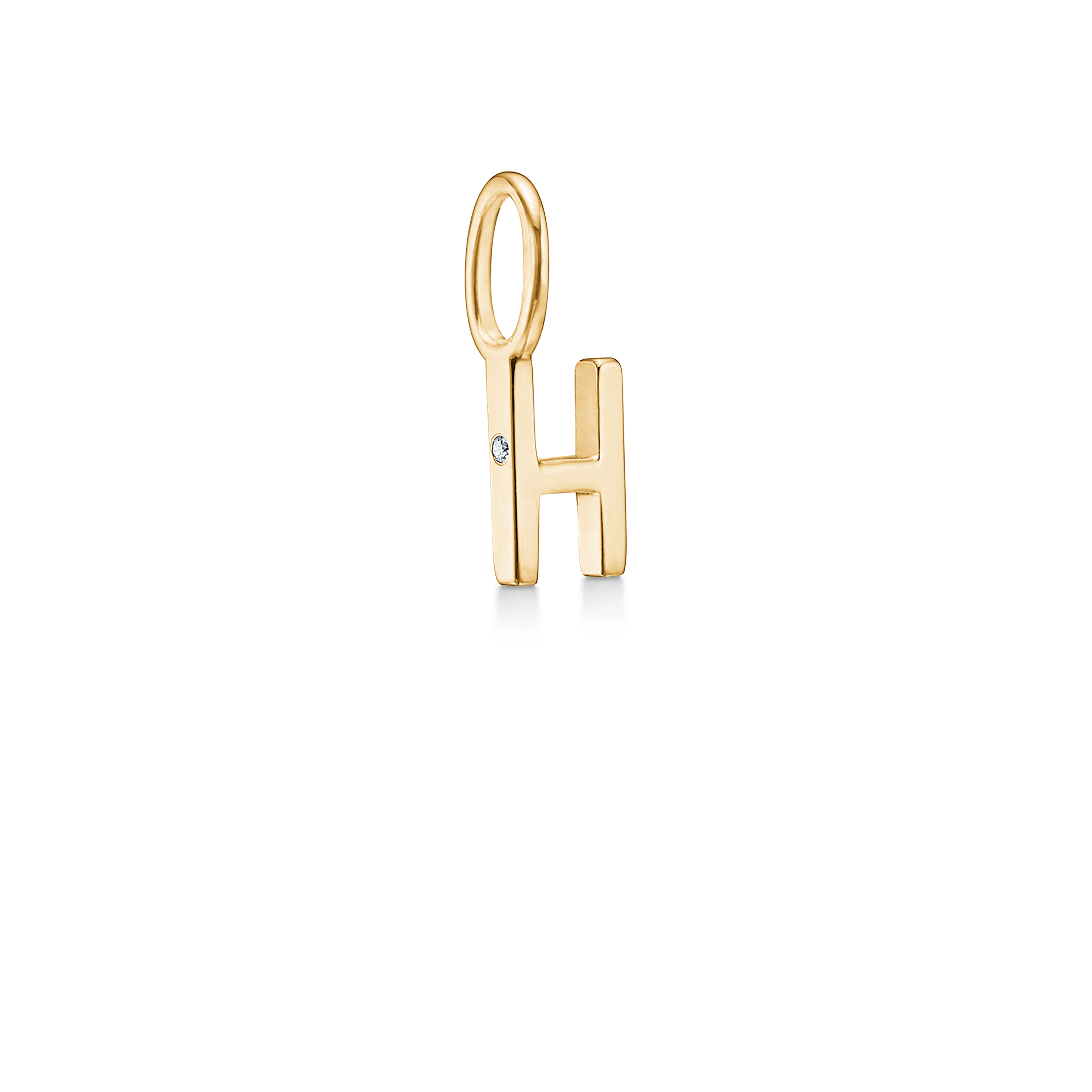 My H vedhæng - 18kt Rødguld