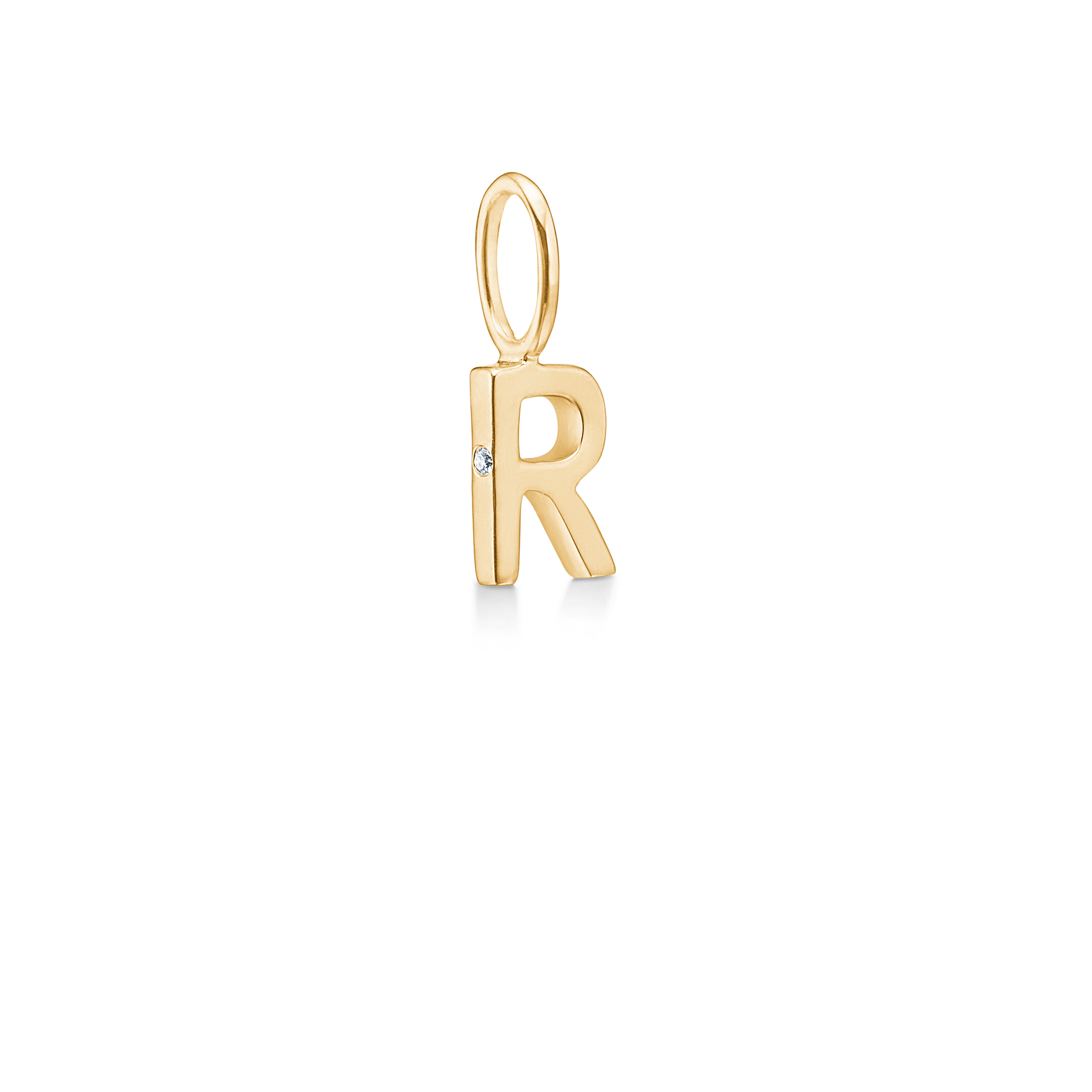 My R Pendant - 18kt Yellow Gold