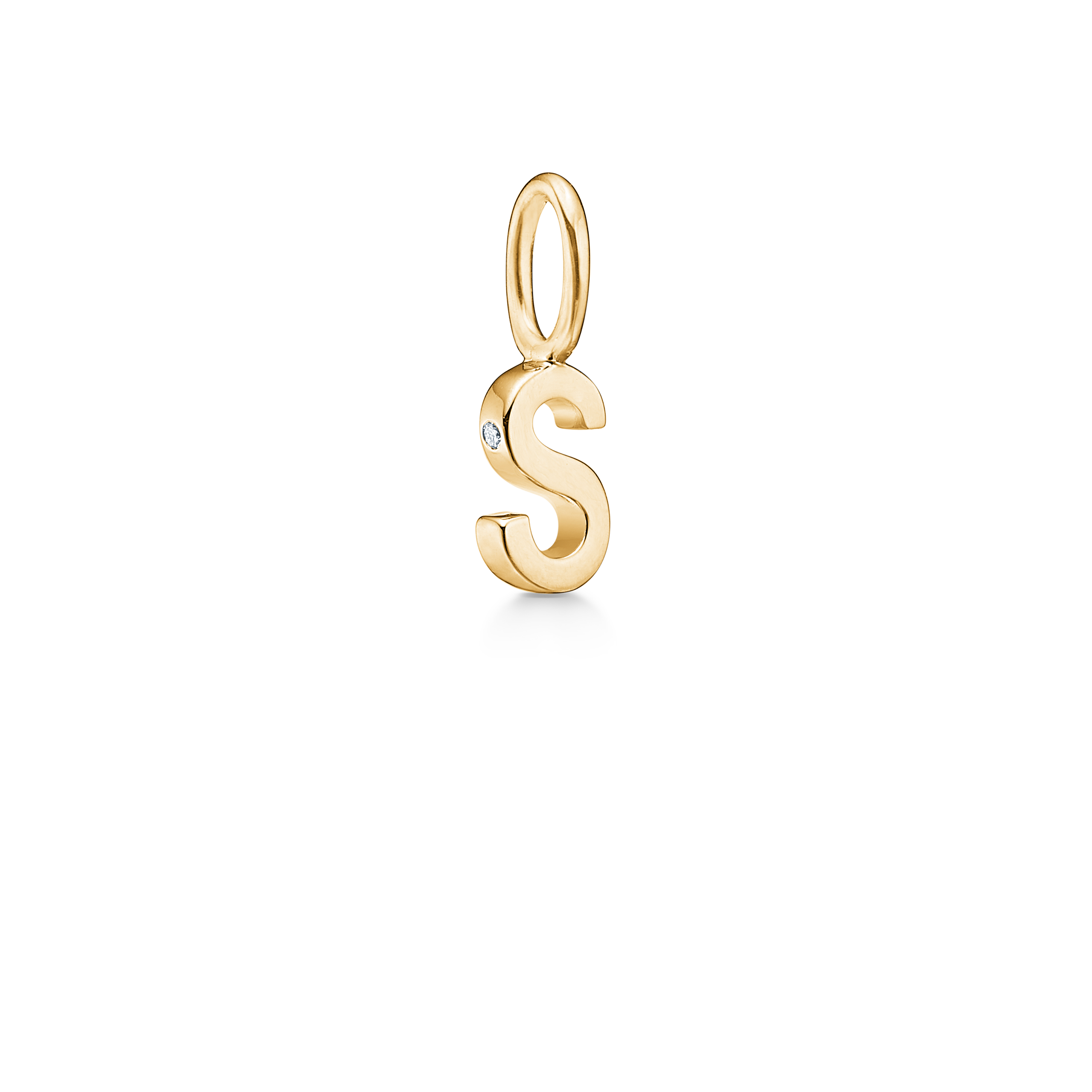 My S Pendant - 18kt Yellow Gold
