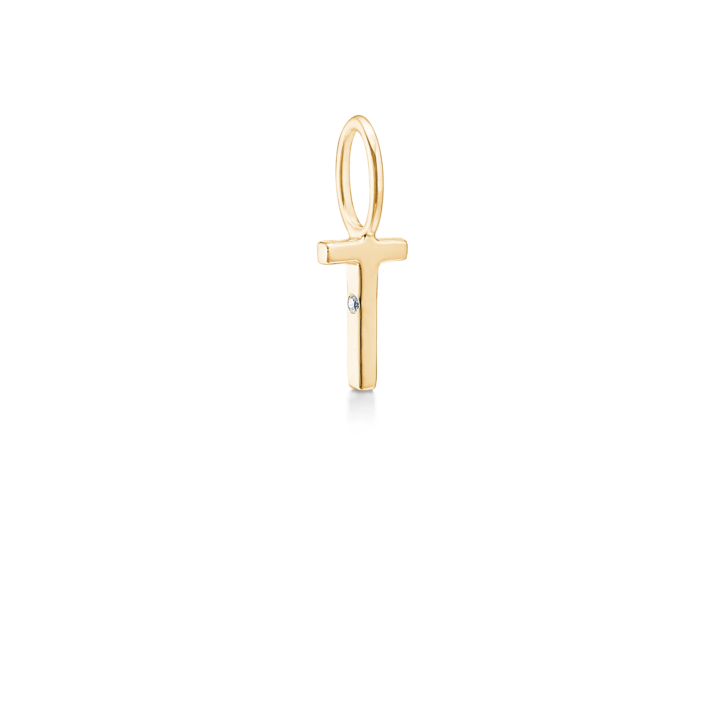 My T Pendant - 18kt Yellow Gold