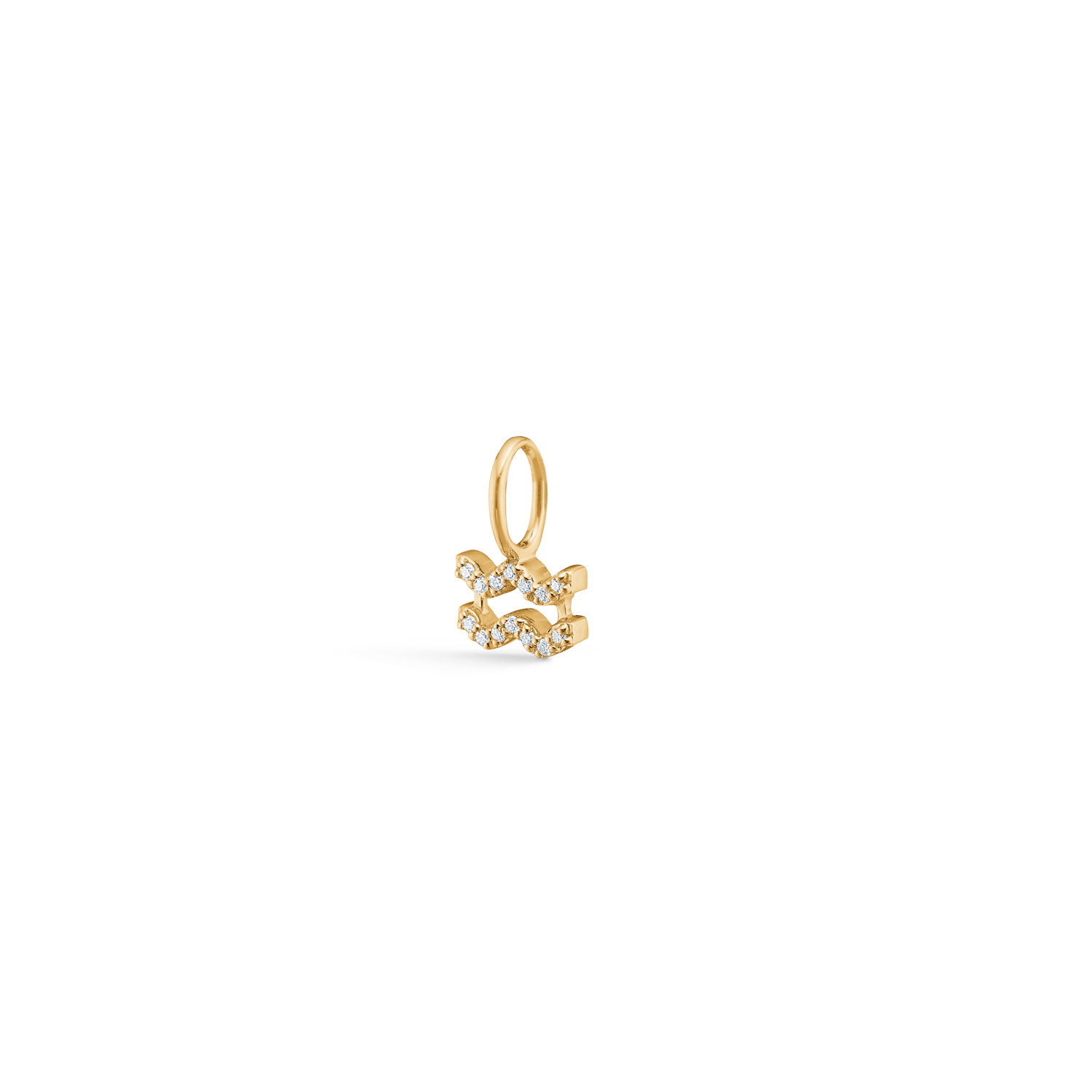 My Aquarius Diamond Pendant - 18kt Yellow Gold