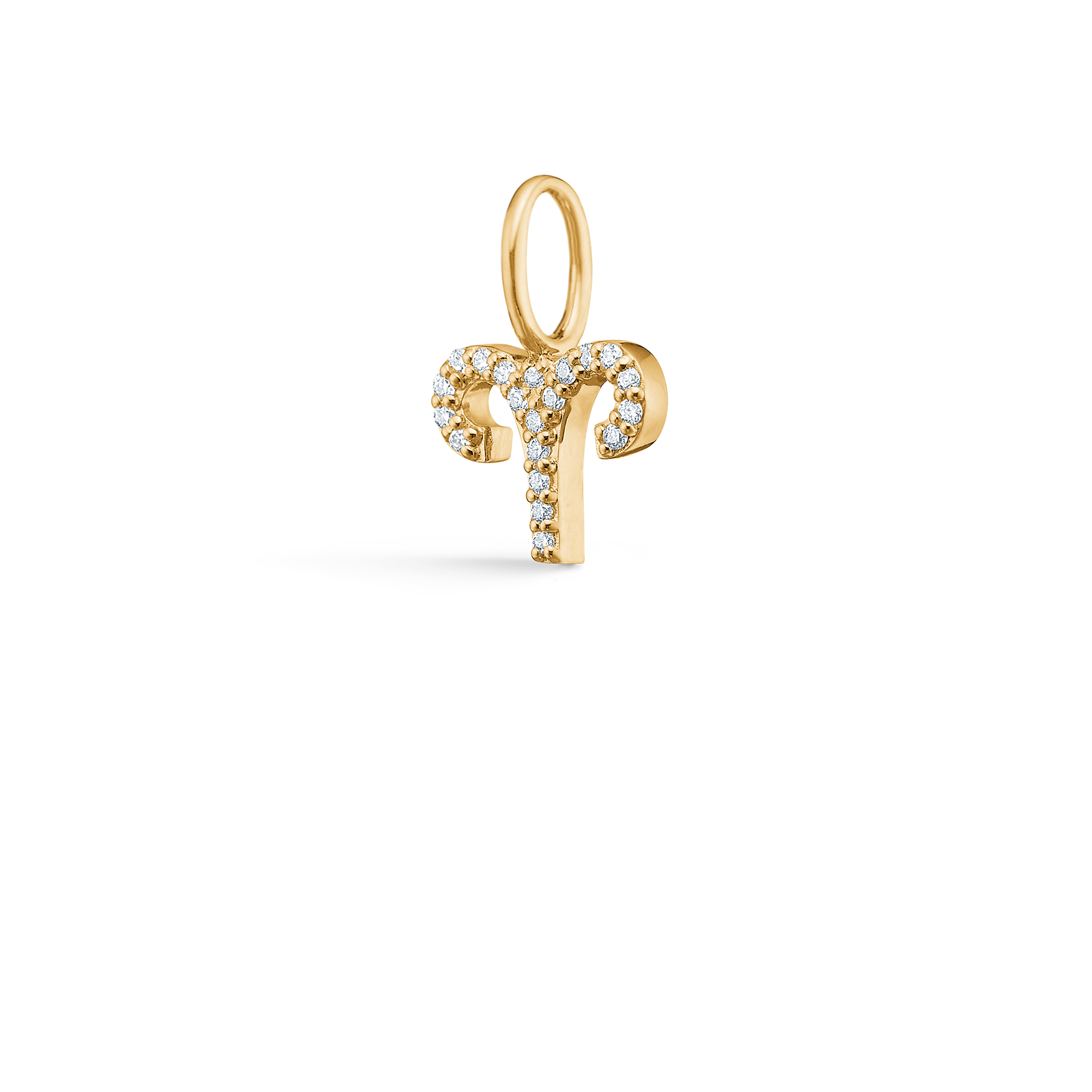 My Aries Diamond Pendant - 18kt Yellow Gold
