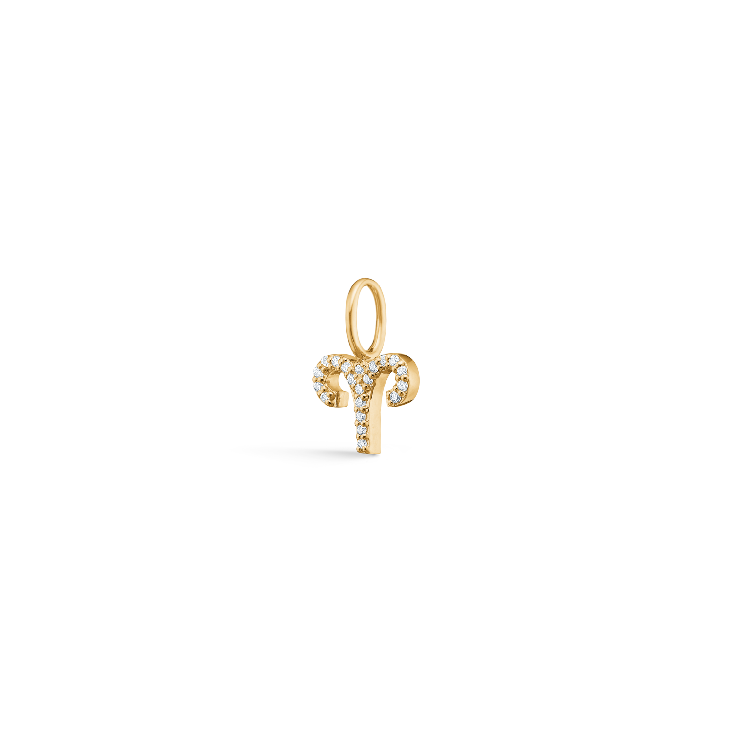 My Aries Diamond Pendant - 18kt Yellow Gold