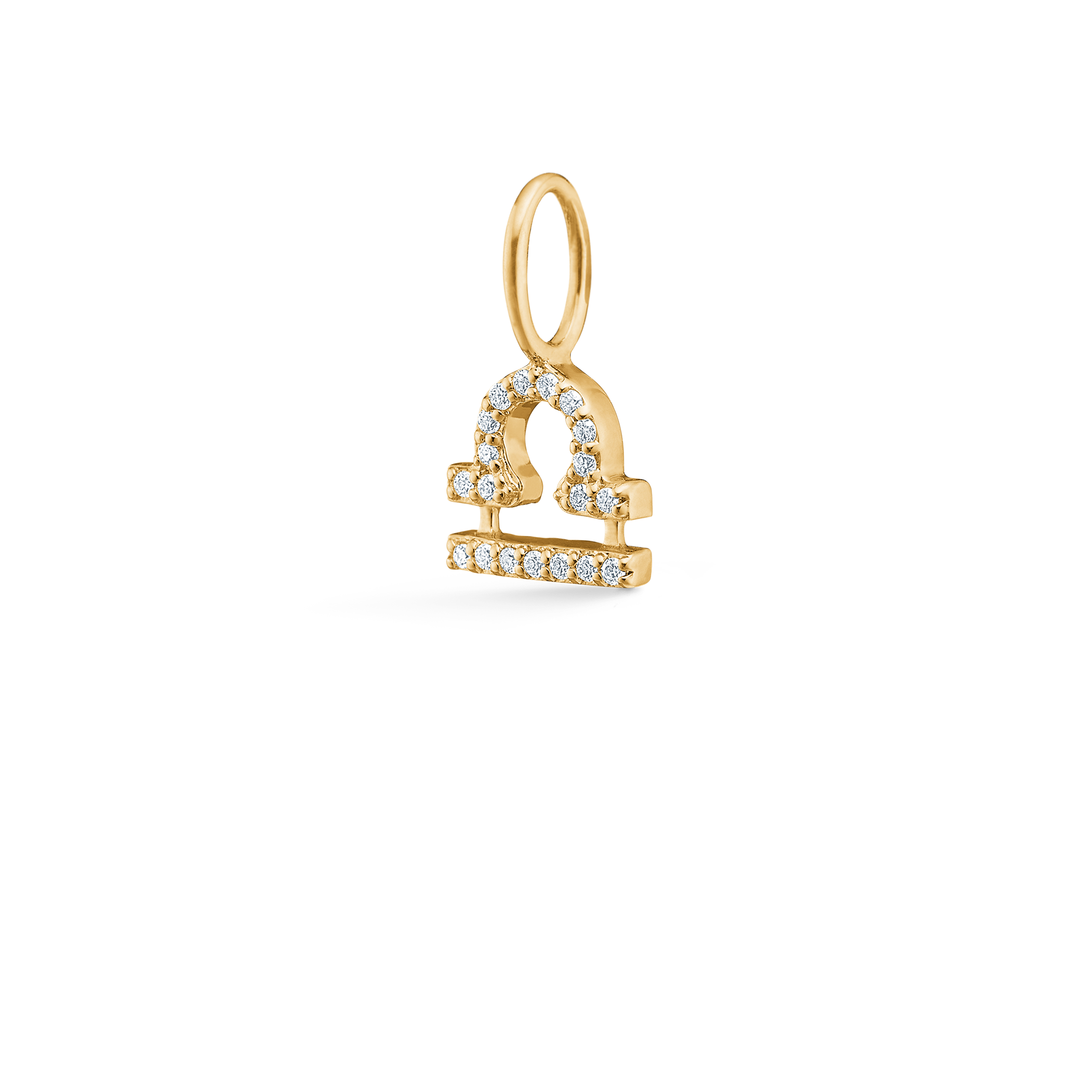 My Libra Diamond Pendant- 18kt Yellow Gold
