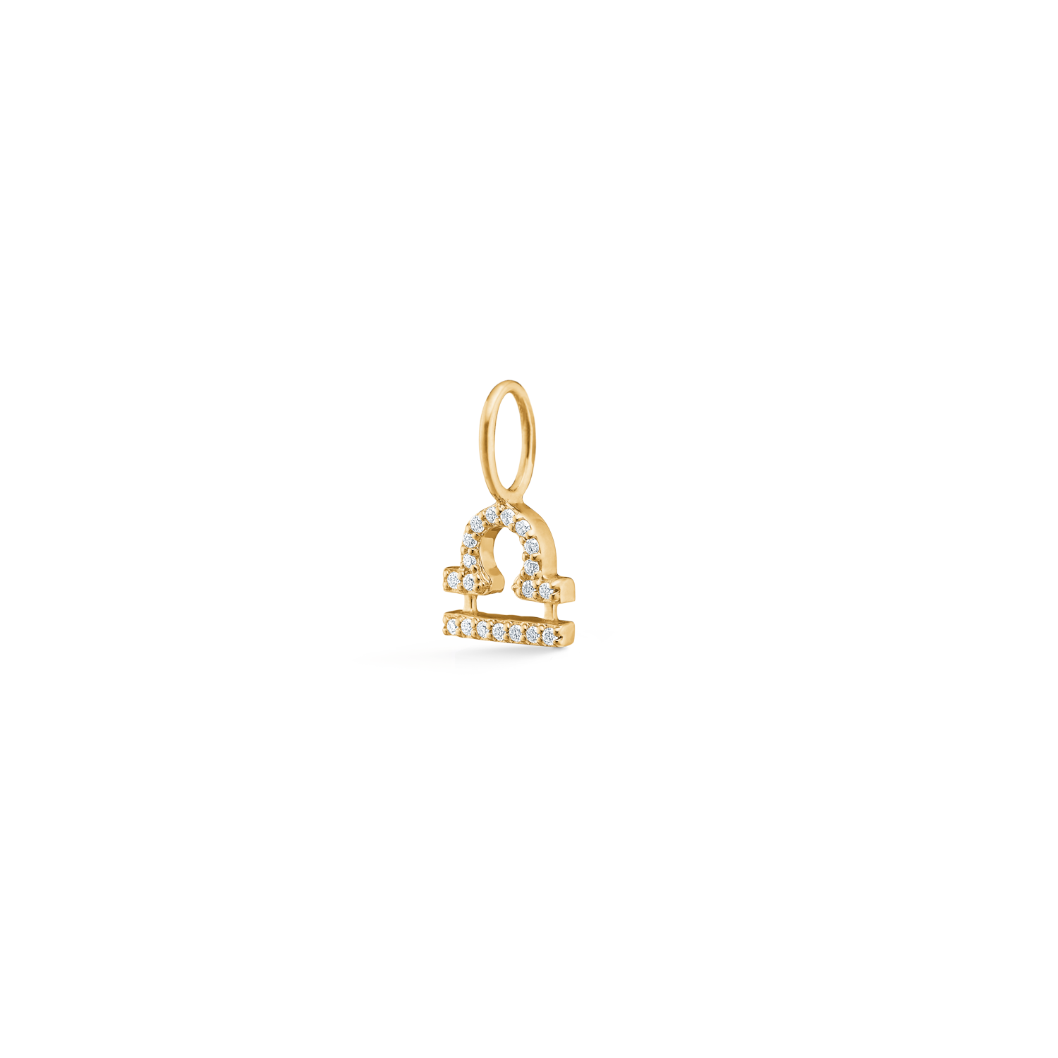 My Libra Diamond Pendant- 18kt Yellow Gold