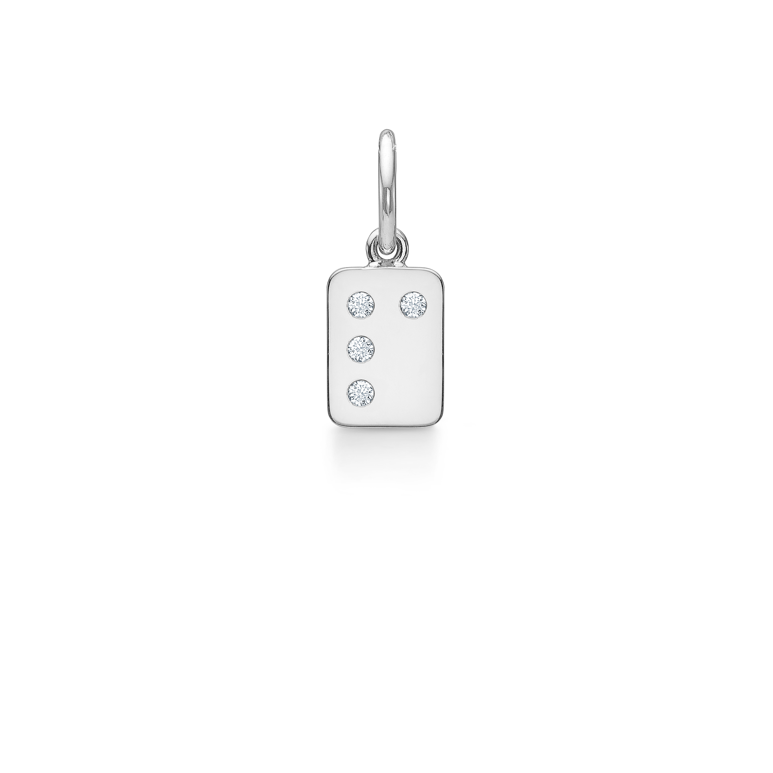 My Secret P Pendant - 18kt White Gold