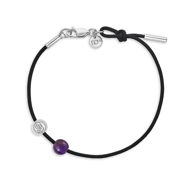 Inner Peace Third Eye Chakra Bead - 18kt White Gold