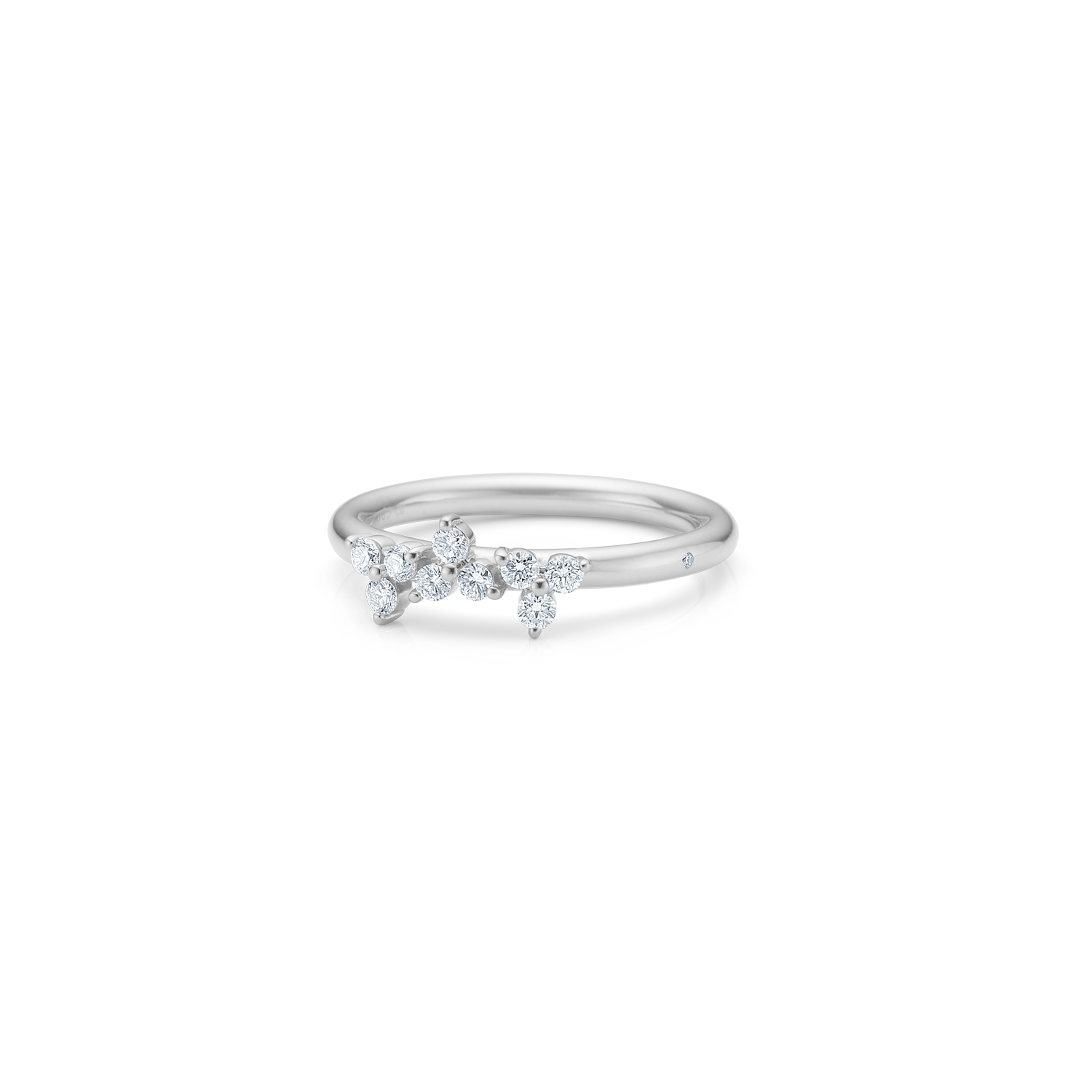 Fryd Diamond Ring M - 18kt White Gold