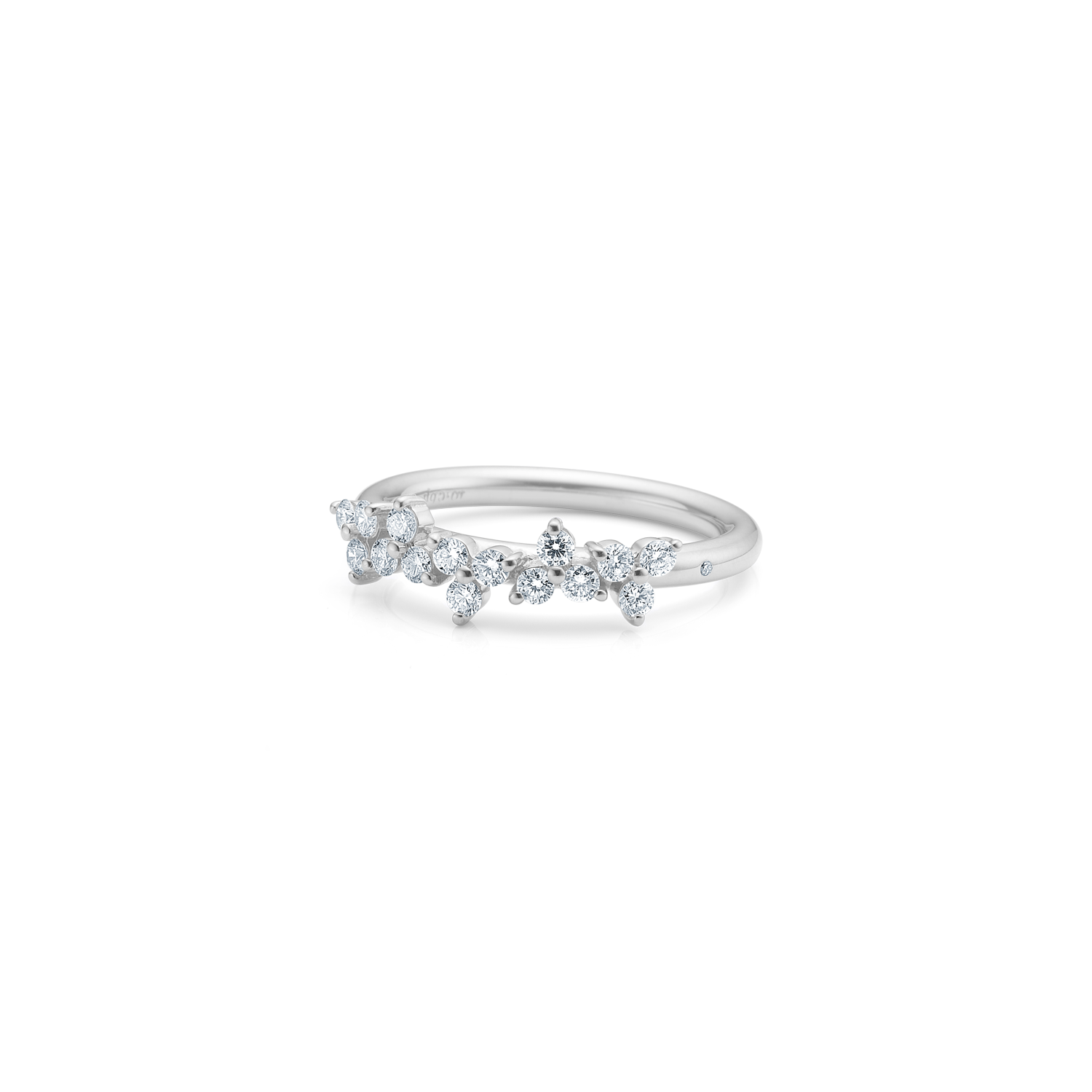 Fryd Diamond Ring L - 18kt White Gold