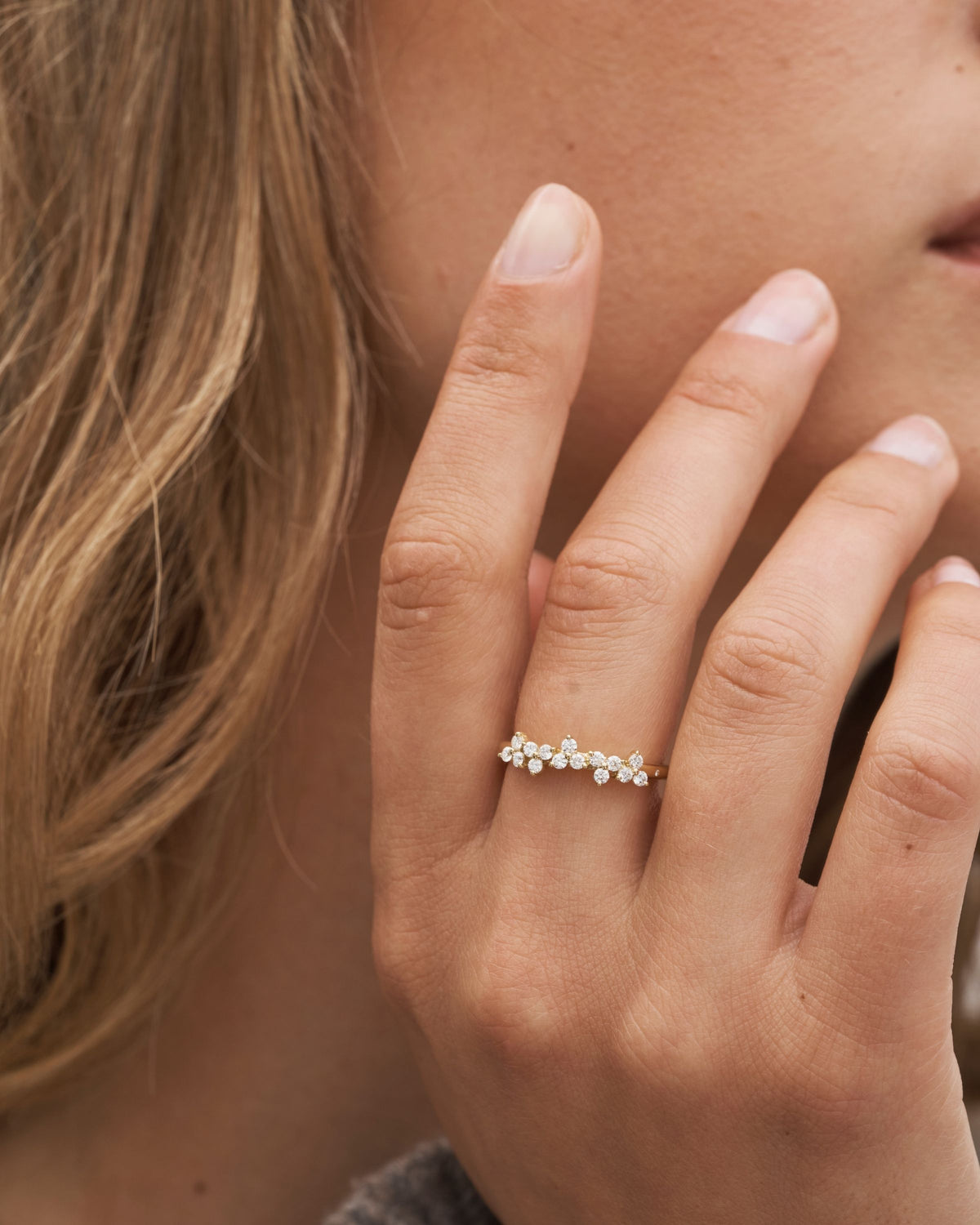 Fryd Diamantring II - 18kt Gult Gull