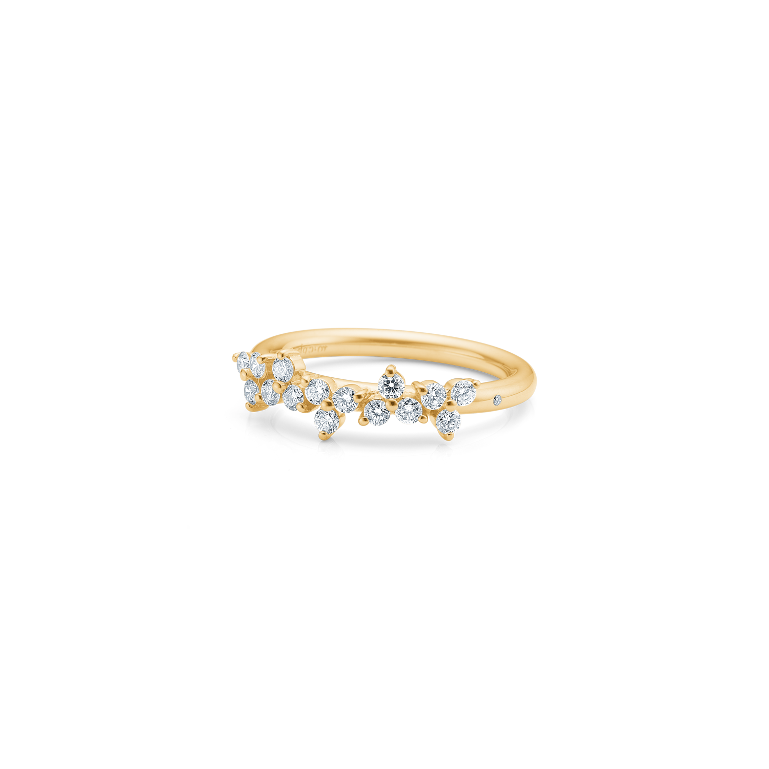 Fryd Diamond Ring L - 18kt Yellow Gold
