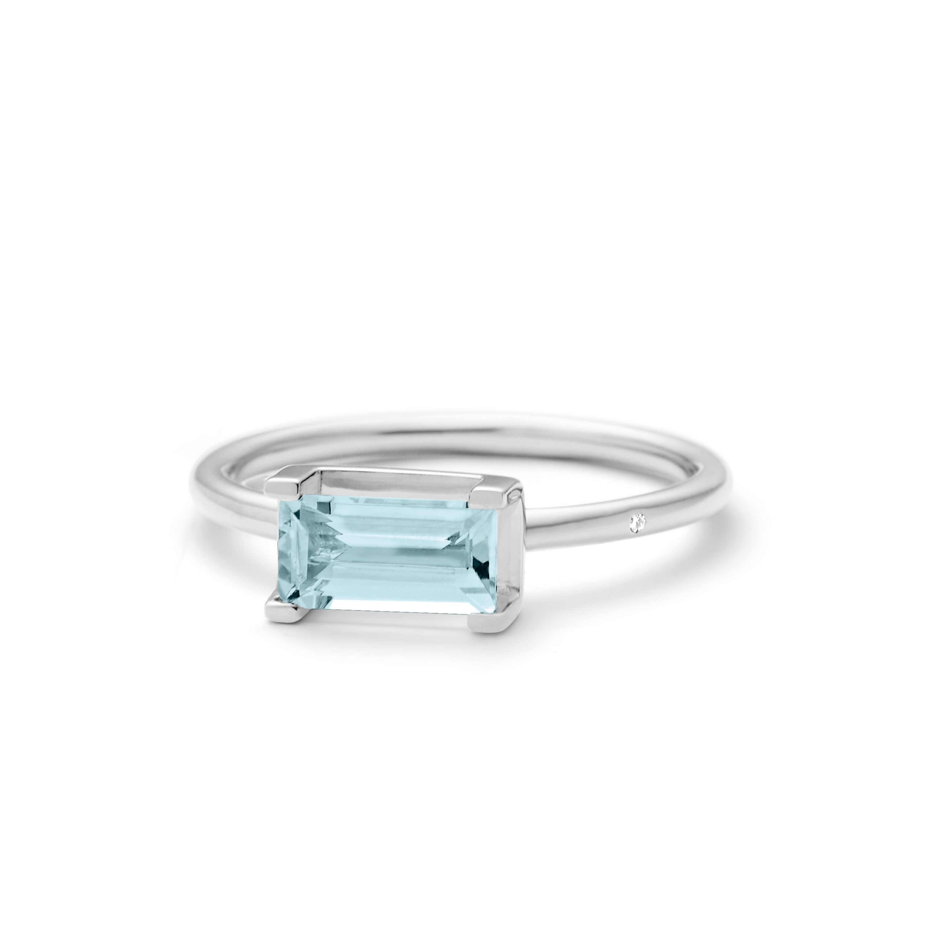 Nord Blue Ring - 18kt White Gold