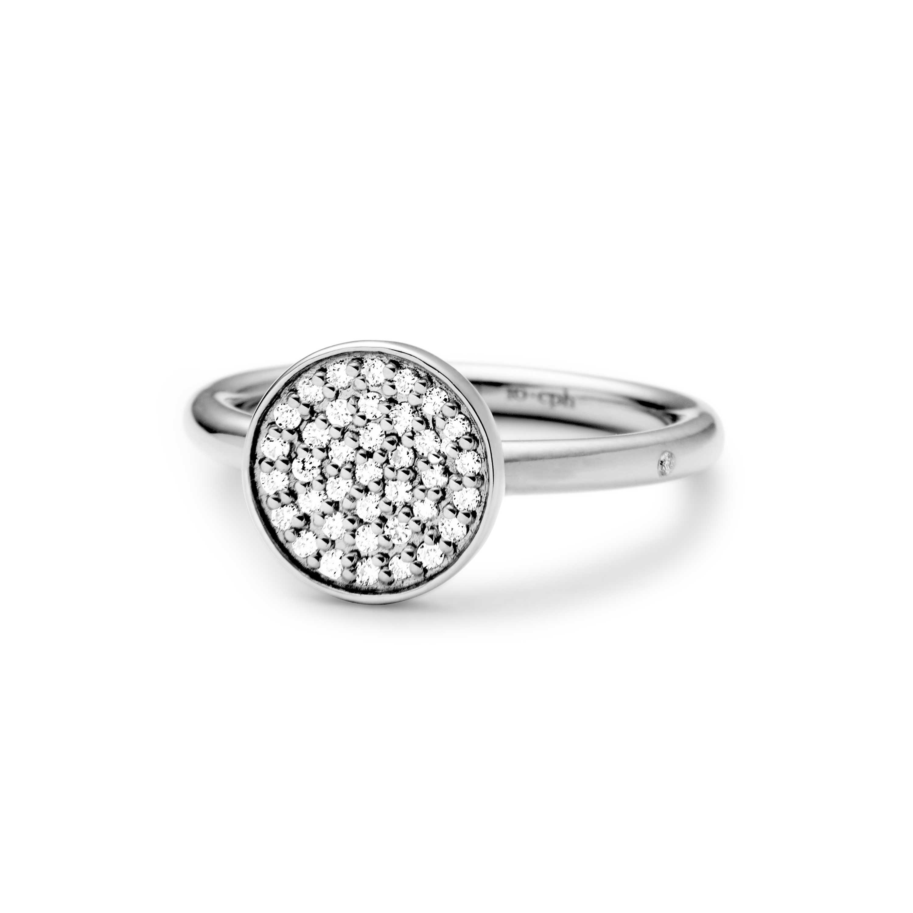 Rock Classic Diamantring - 18kt Hvitt Gull