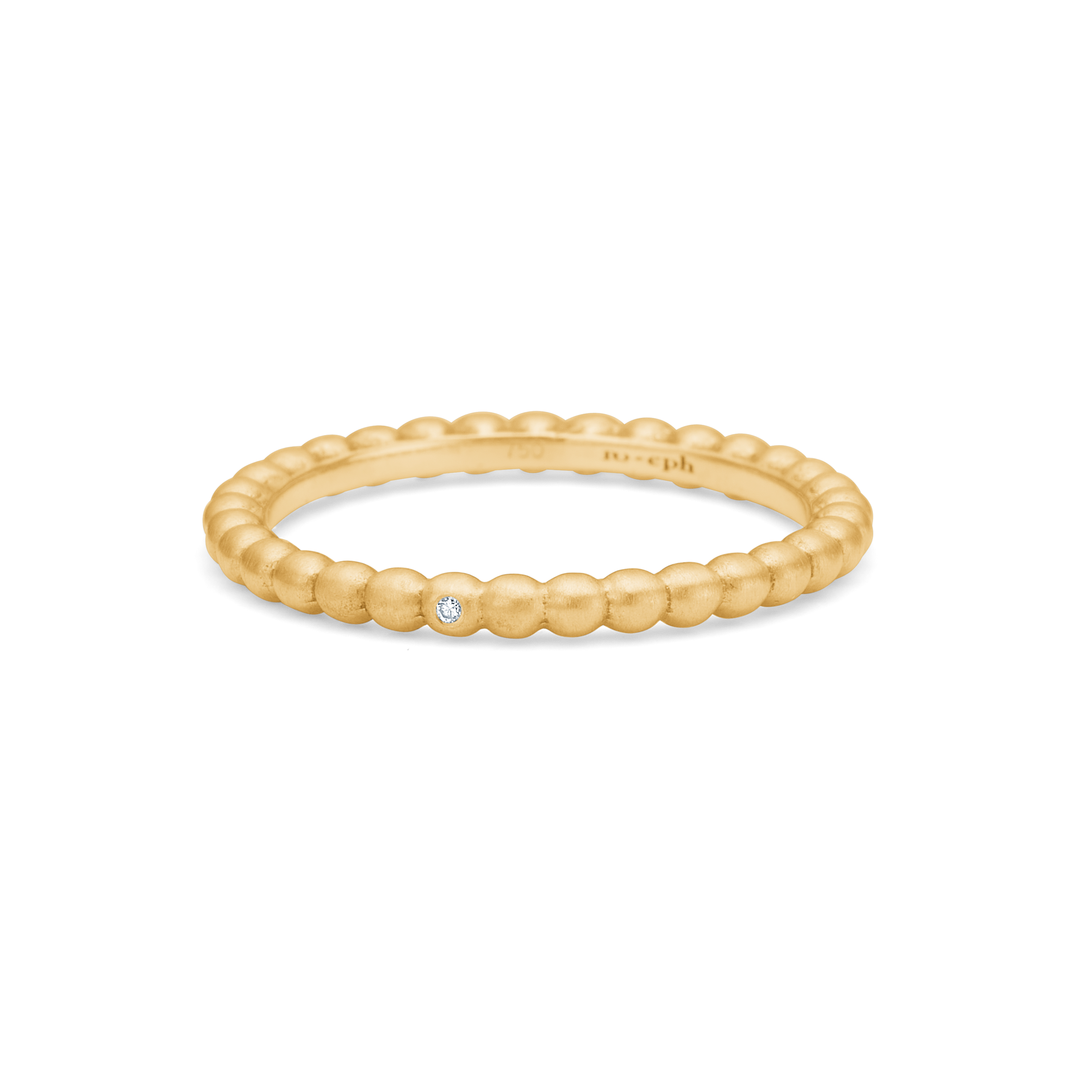 Orbit Dot Ring - 18kt Yellow Gold