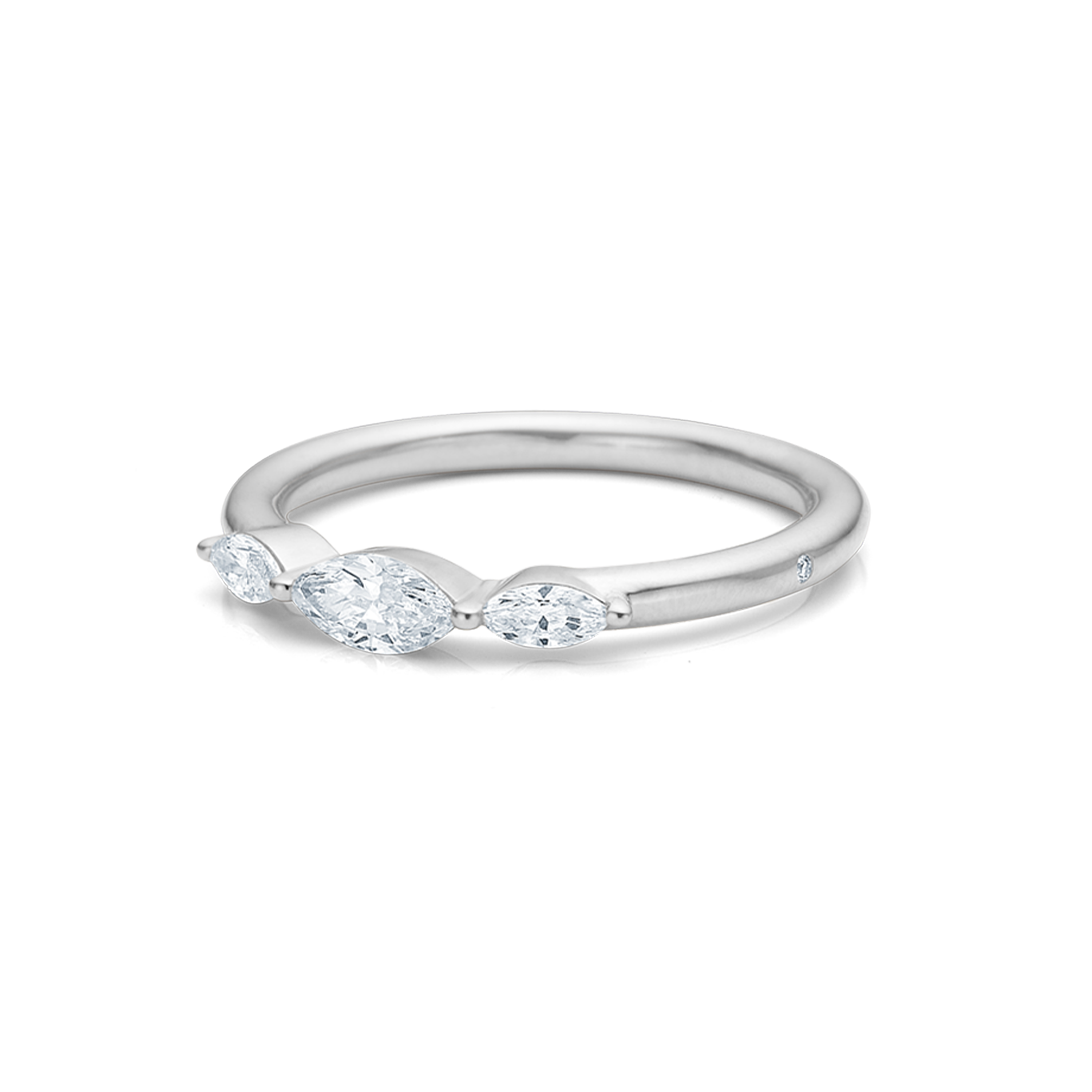 Meant to be her diamantring - 18kt Hvitt Gull